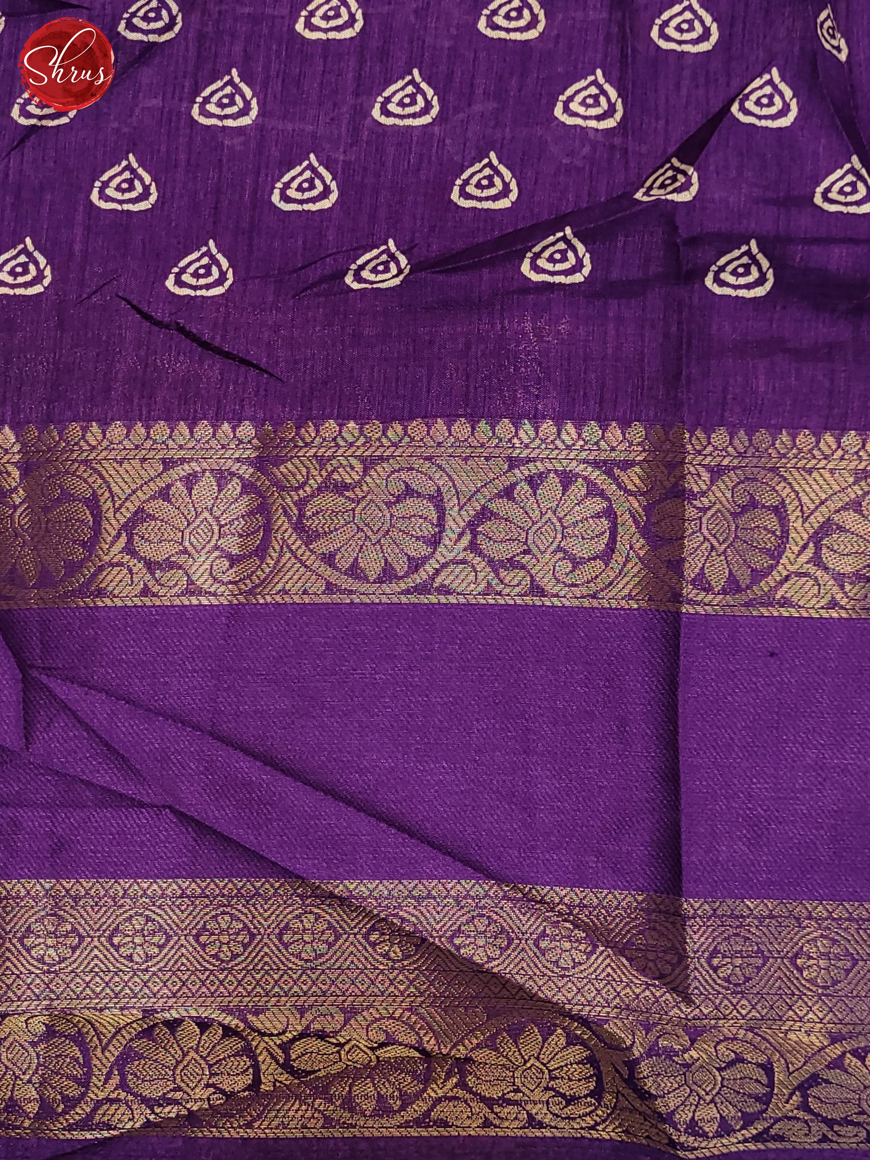 Purple(Single Tone) - Semi Crepe Saree - Shop on ShrusEternity.com