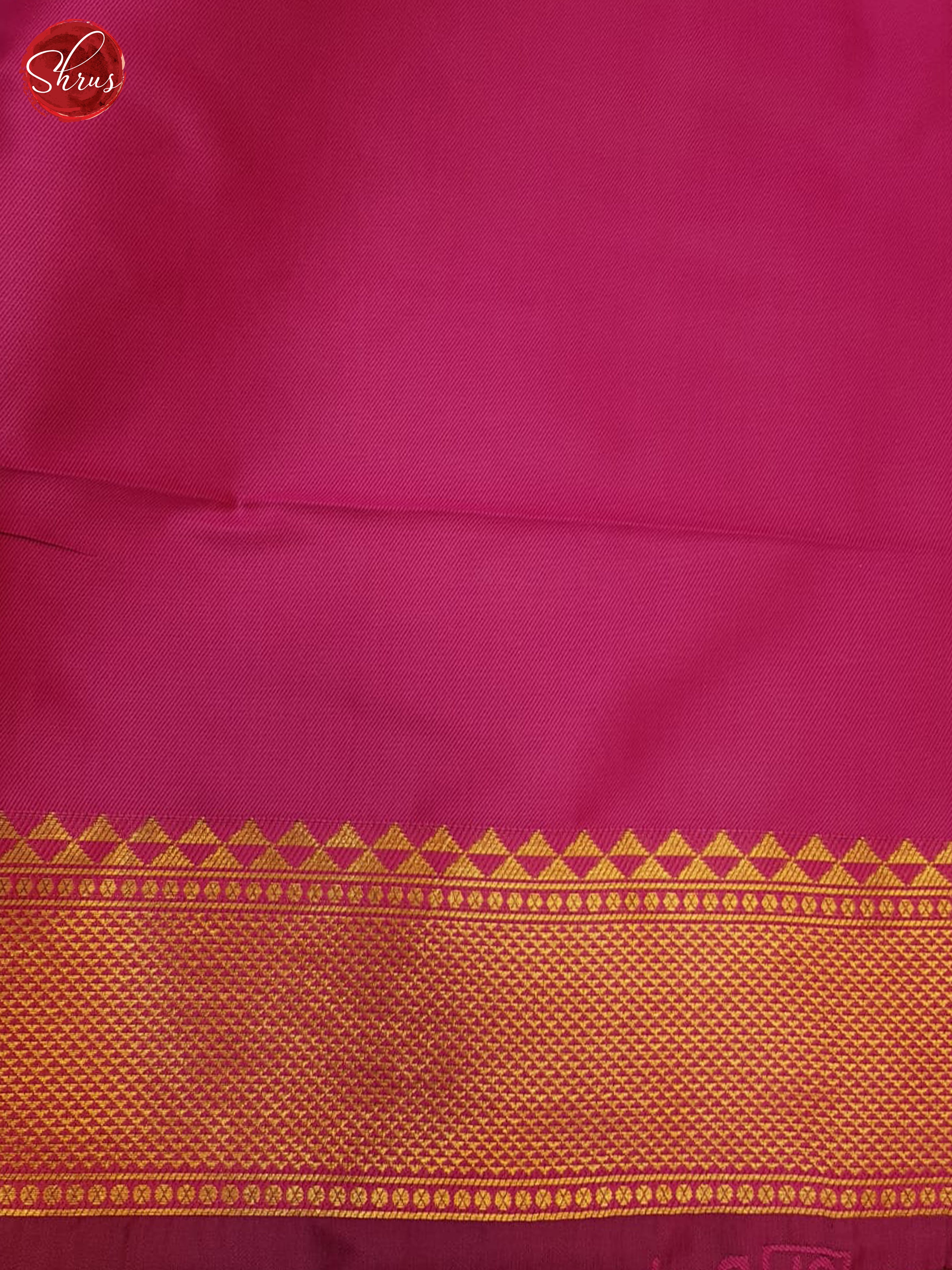 Green and Pink - Semi Kanchipuram Saree - Shop on ShrusEternity.com