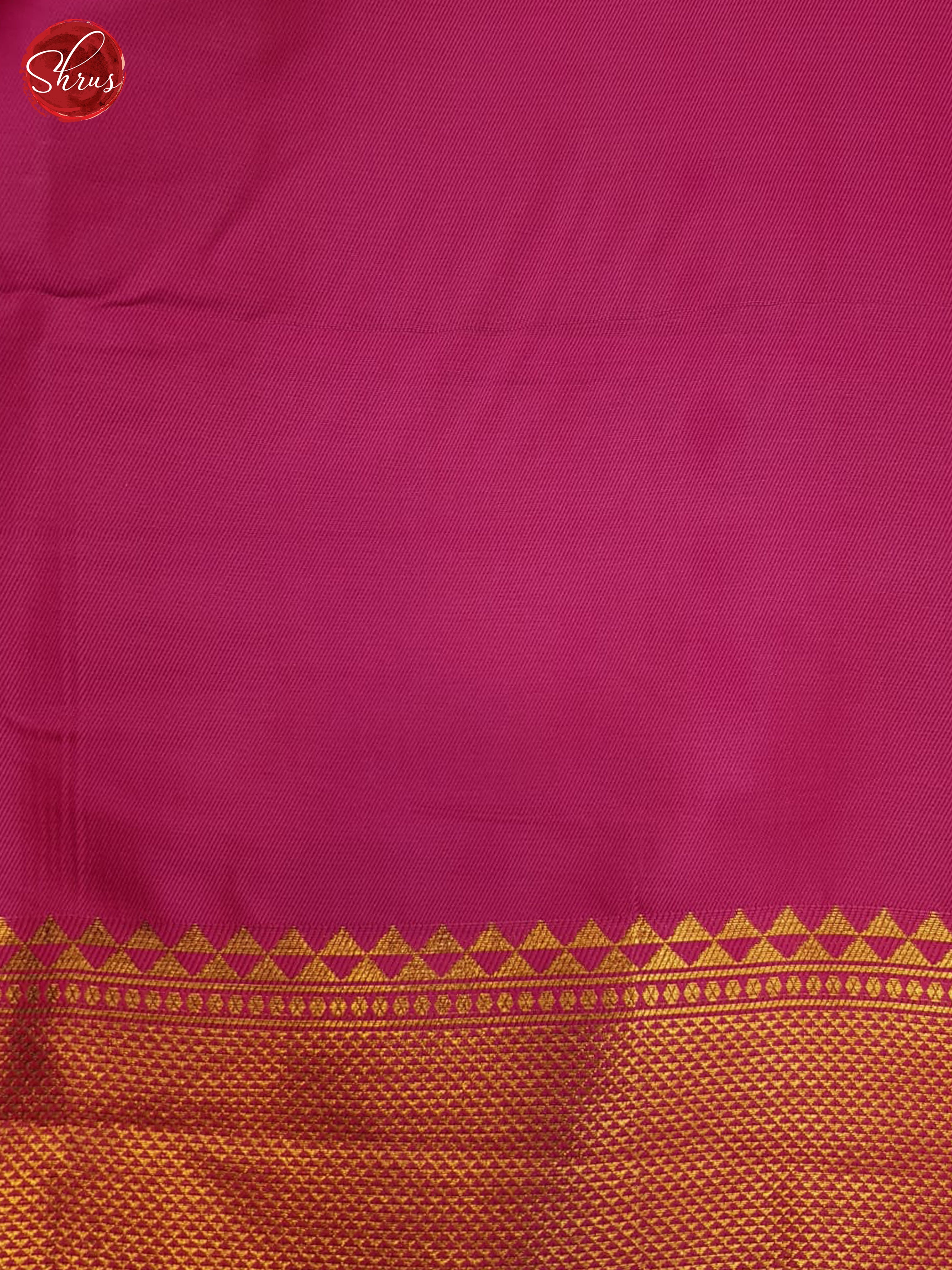 Blue and Pink - Semi Kanchipuram Saree - Shop on ShrusEternity.com