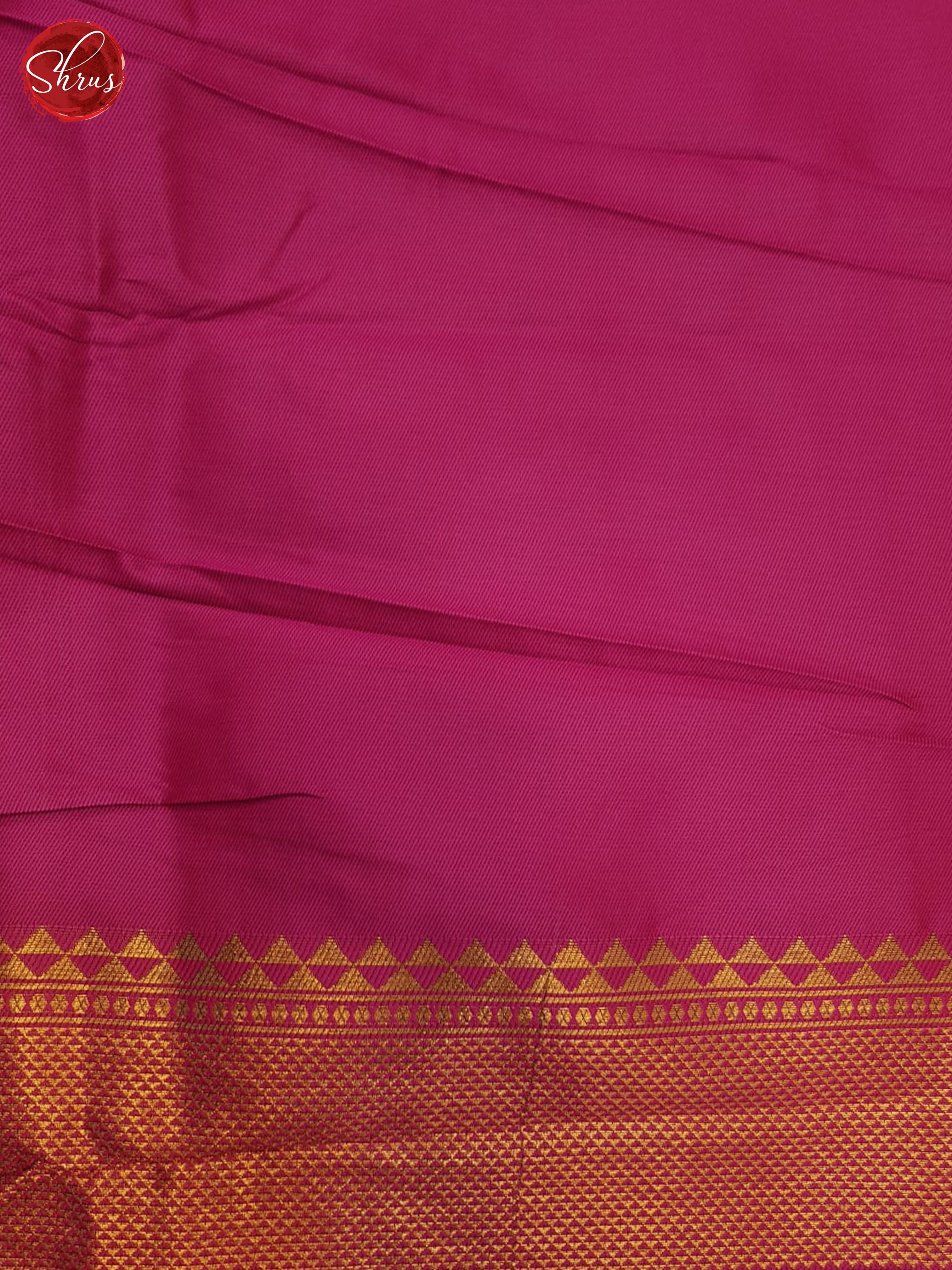 Black and Pink - Semi Kanchipuram Saree - Shop on ShrusEternity.com