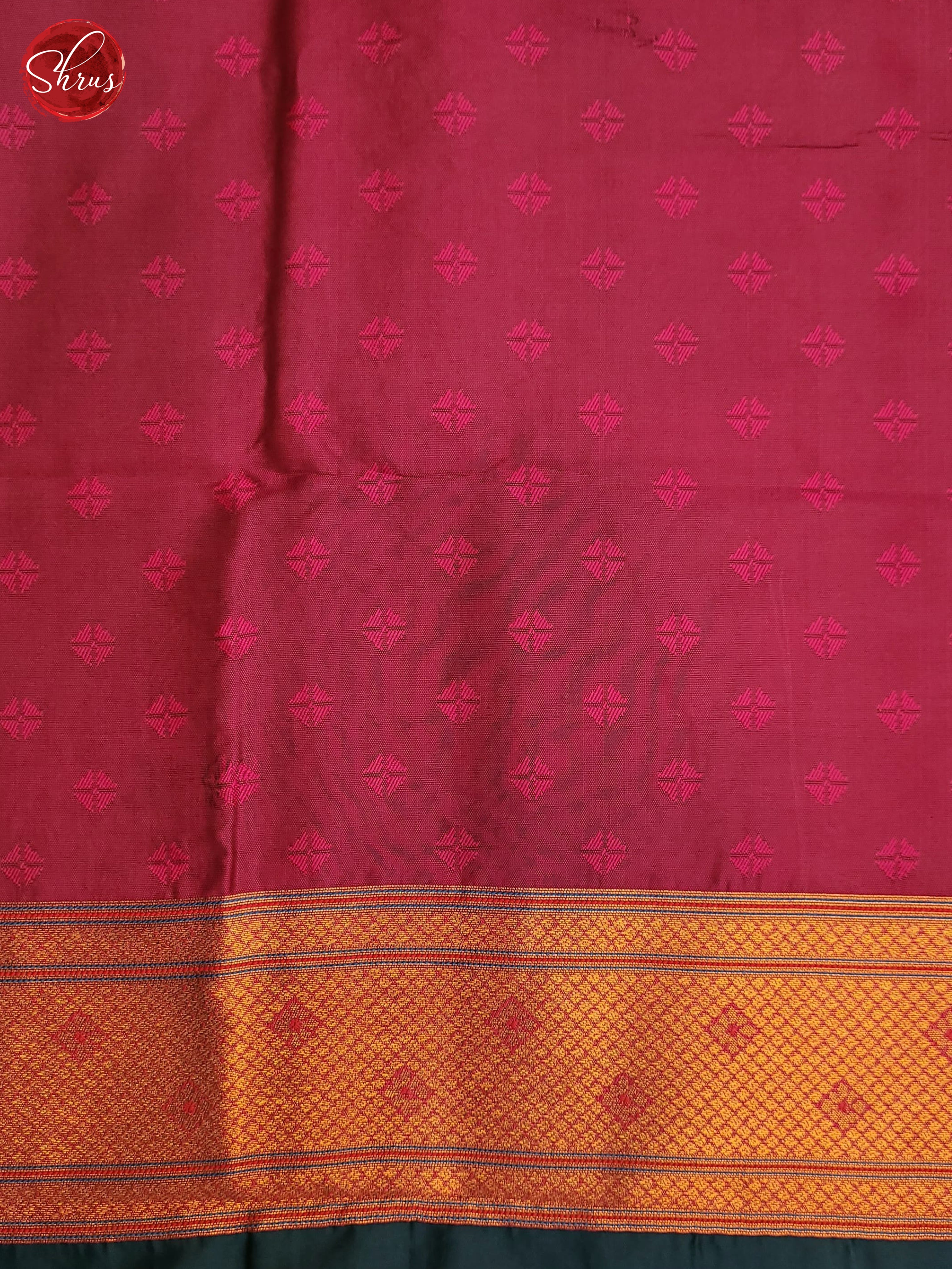 Peacock Green & Pink - Semi Paithani Saree - Shop on ShrusEternity.com