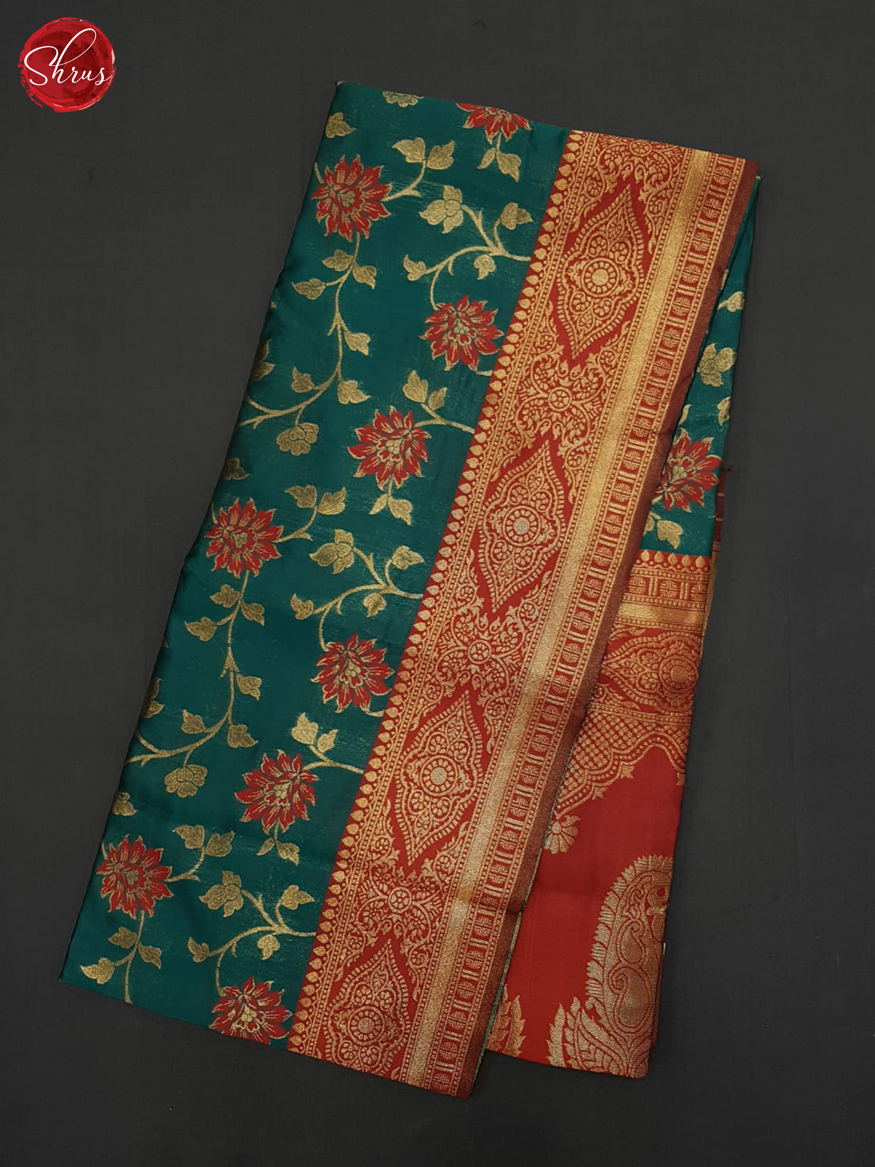 Peacock Green & Arakku Maroon - Semi Softsilk Saree - Shop on ShrusEternity.com