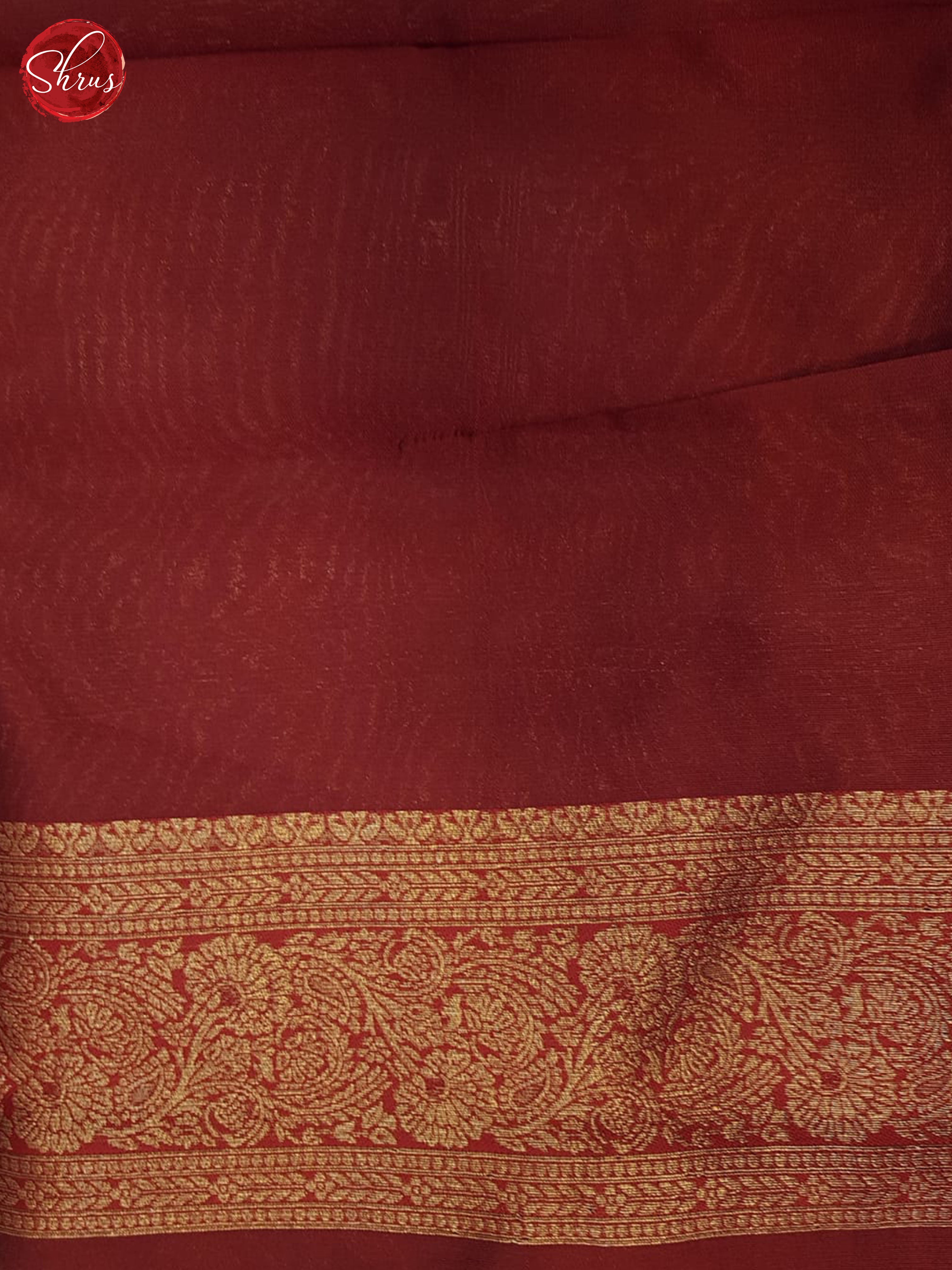 Blue & Arakku Maroon - Semi Softsilk Saree - Shop on ShrusEternity.com