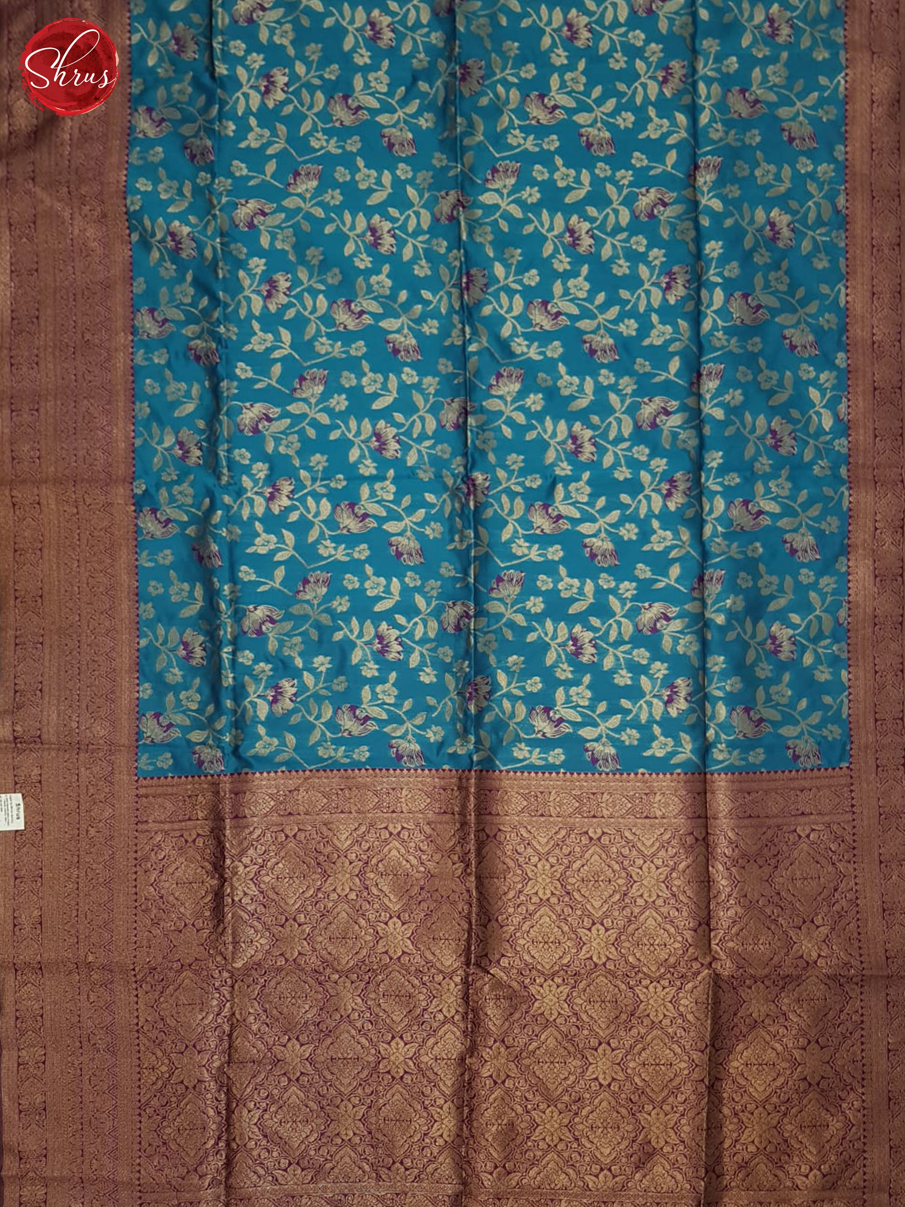 Blue & Majenta - Semi Softsilk Saree - Shop on ShrusEternity.com