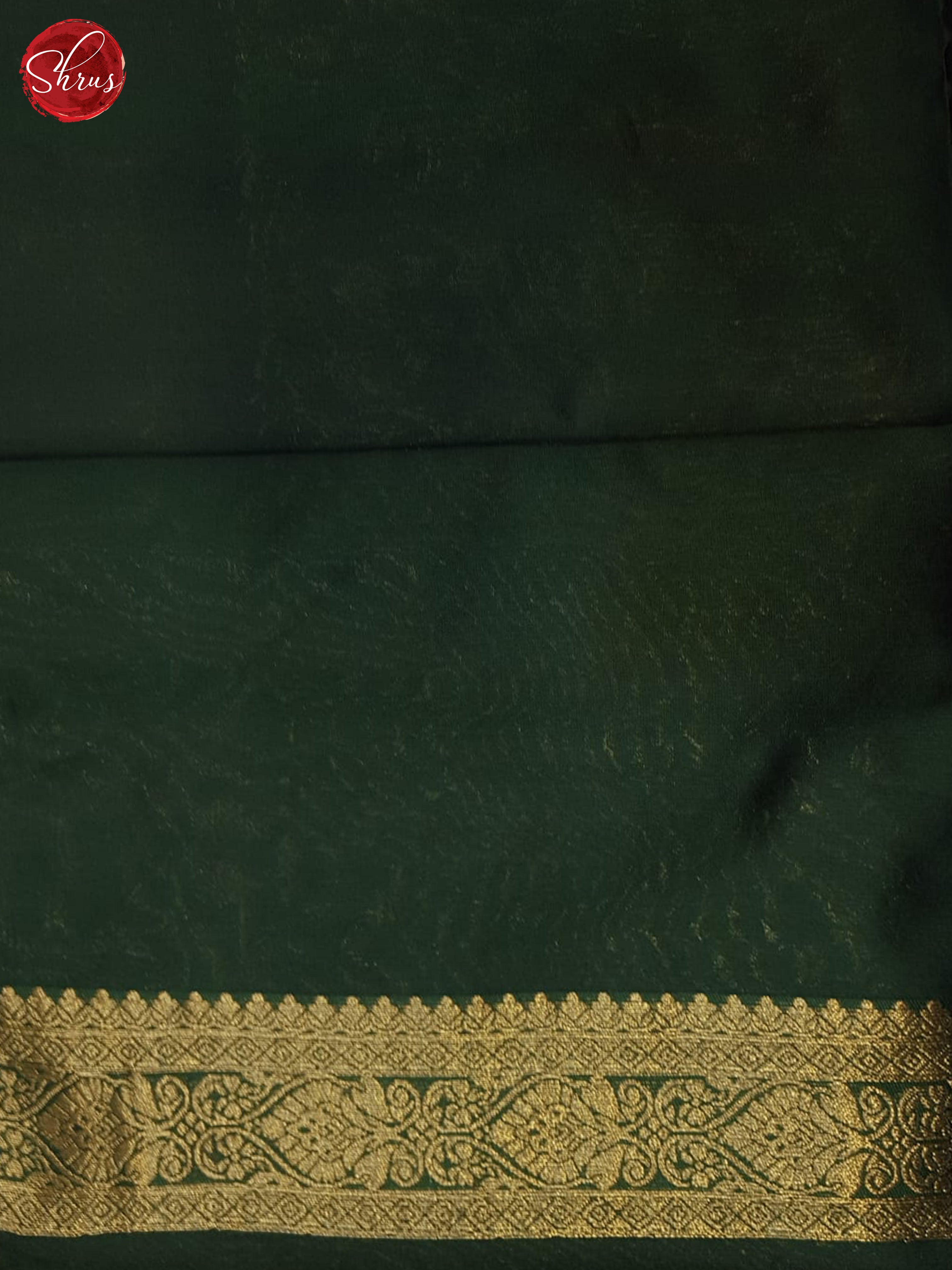 Wine & Green - Semi Softsilk Saree - Shop on ShrusEternity.com