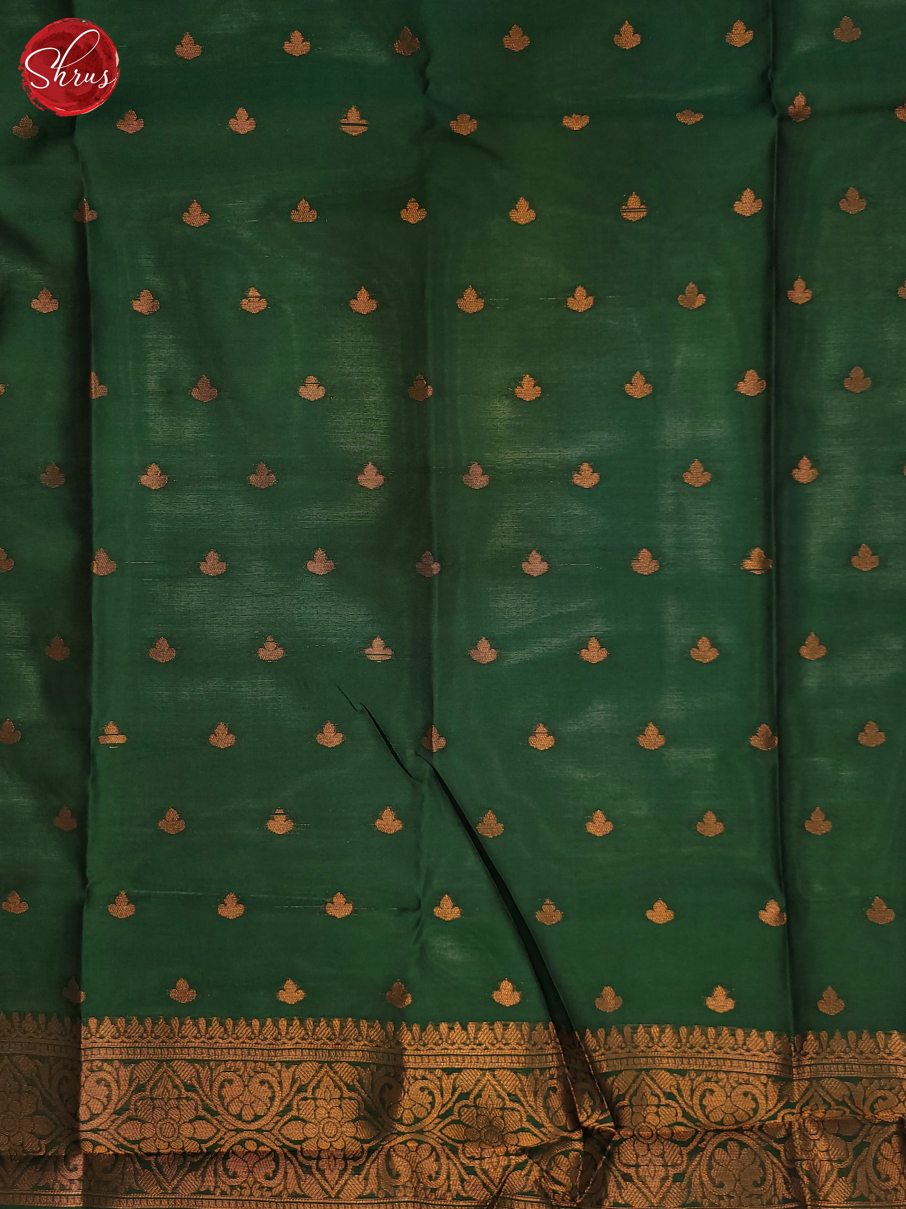 Wine and Green- semi Soft Silk Saree - Shop on ShrusEternity.com