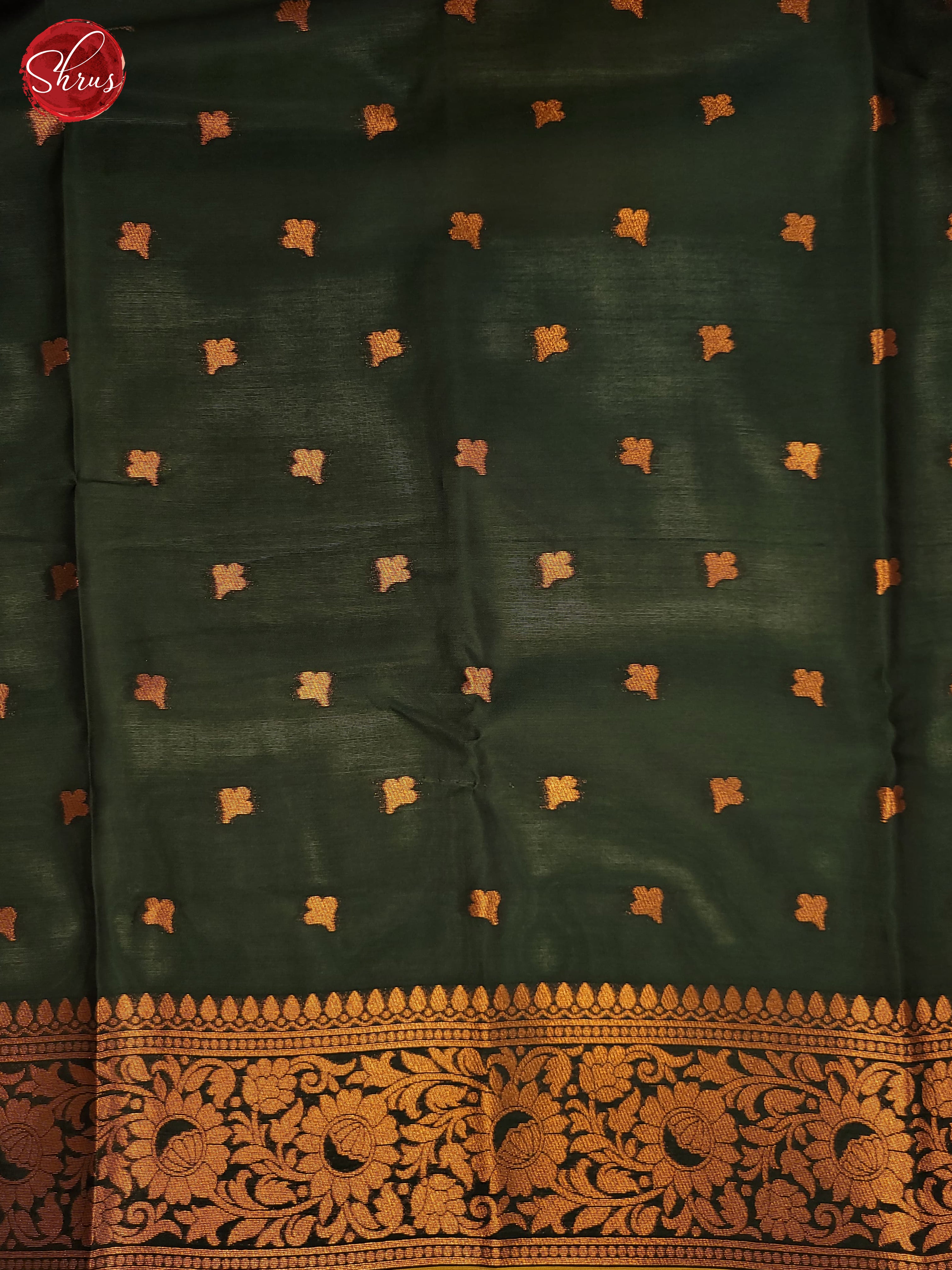 Mustard and Bottle green- Semi Soft Silk Saree - Shop on ShrusEternity.com