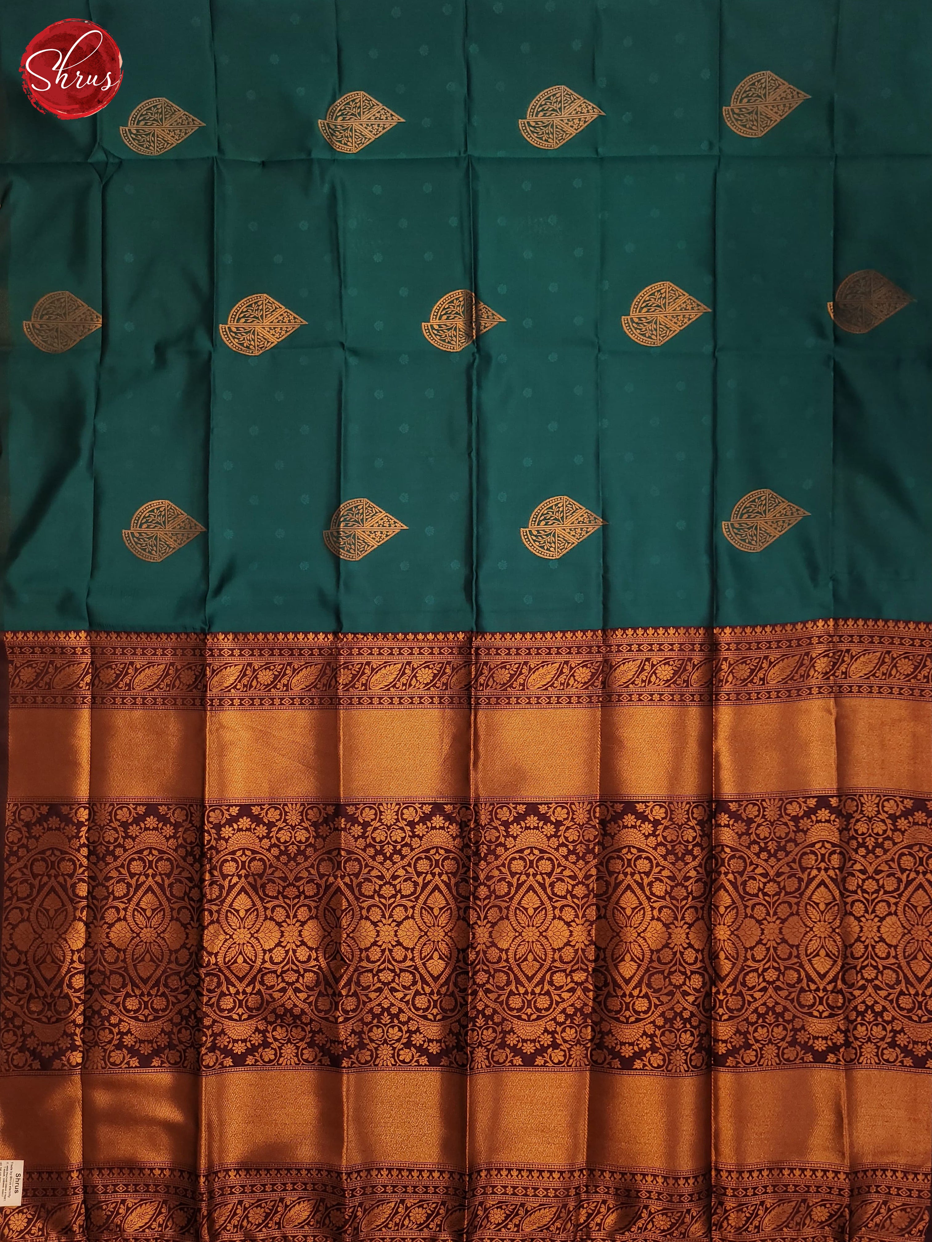 Green and wine- Semi Soft Silk Saree - Shop on ShrusEternity.com