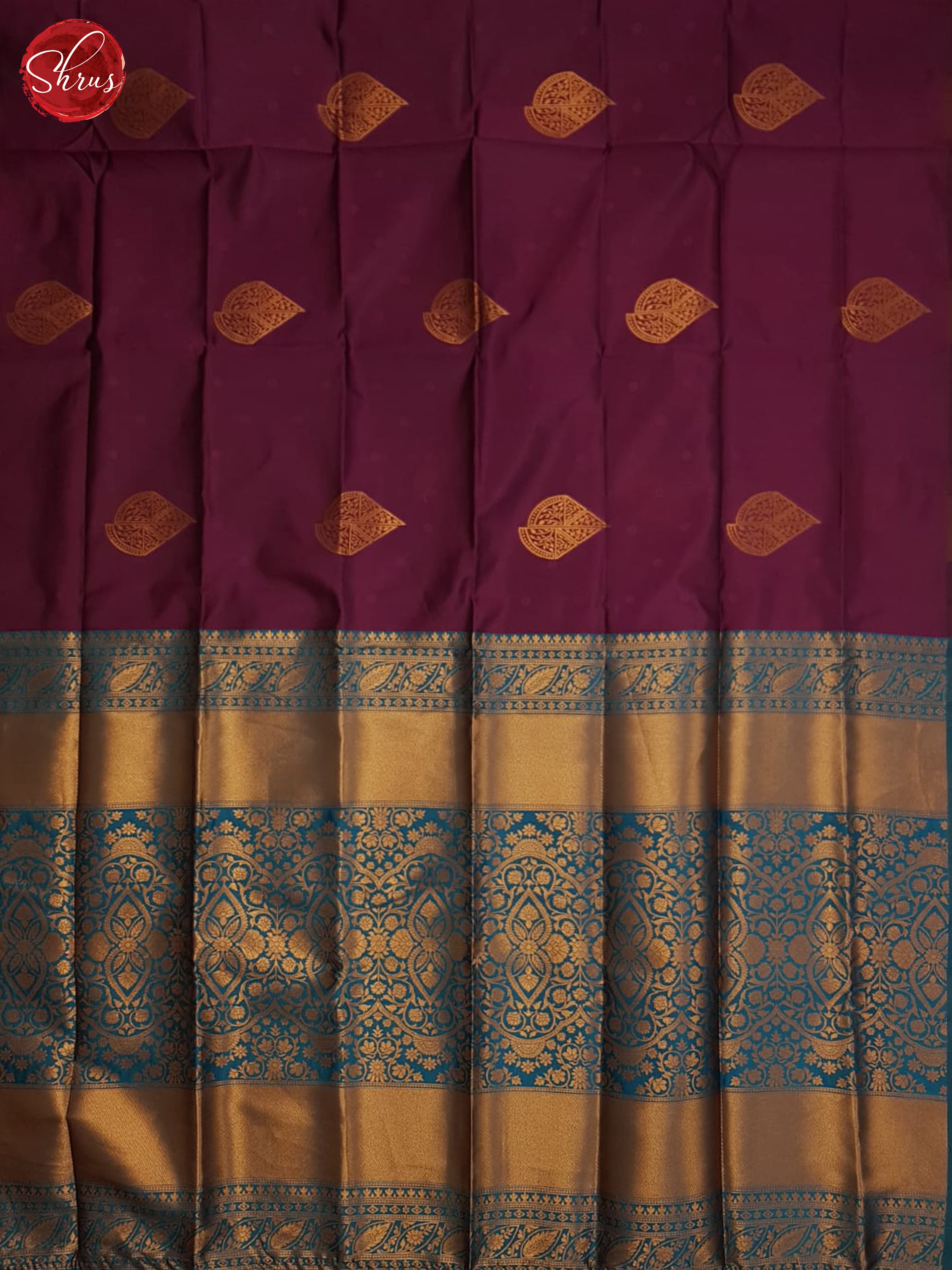 Majenta Pink And Blue- Semi Soft Silk Saree - Shop on ShrusEternity.com