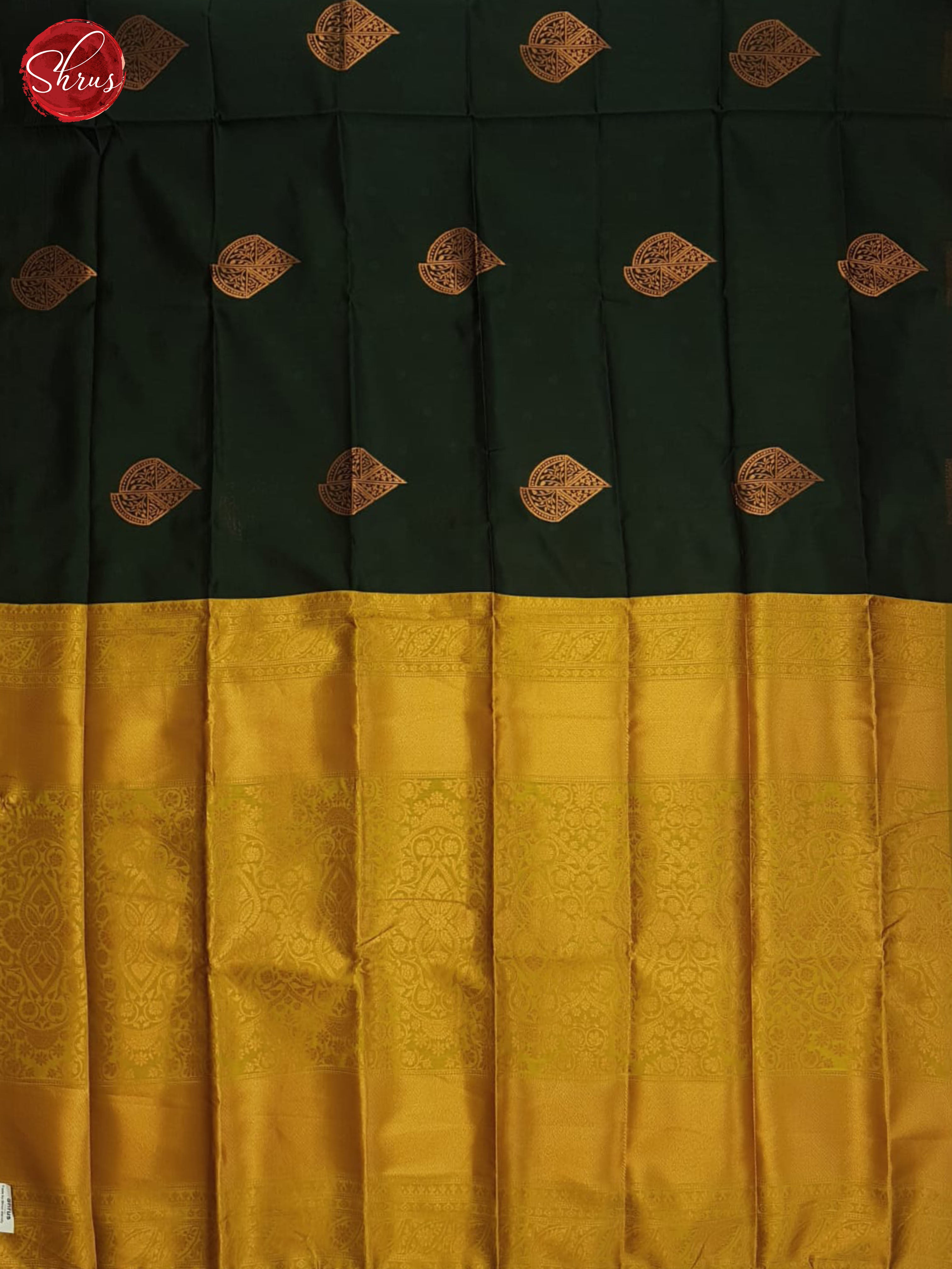 Green And Mustard-Semi Soft silk saree - Shop on ShrusEternity.com