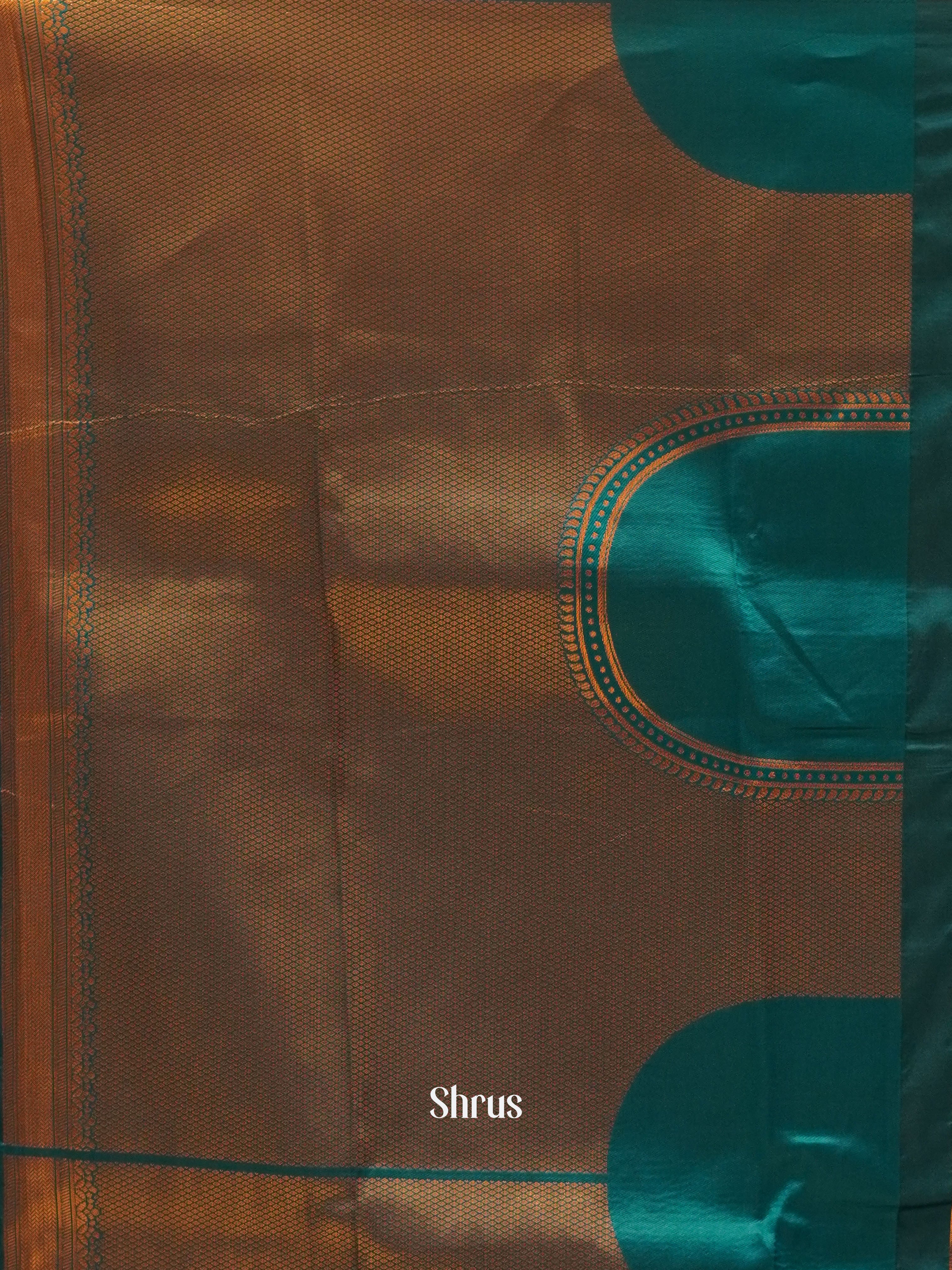 Deep Wine And Green- Semi Kanchipuram Saree