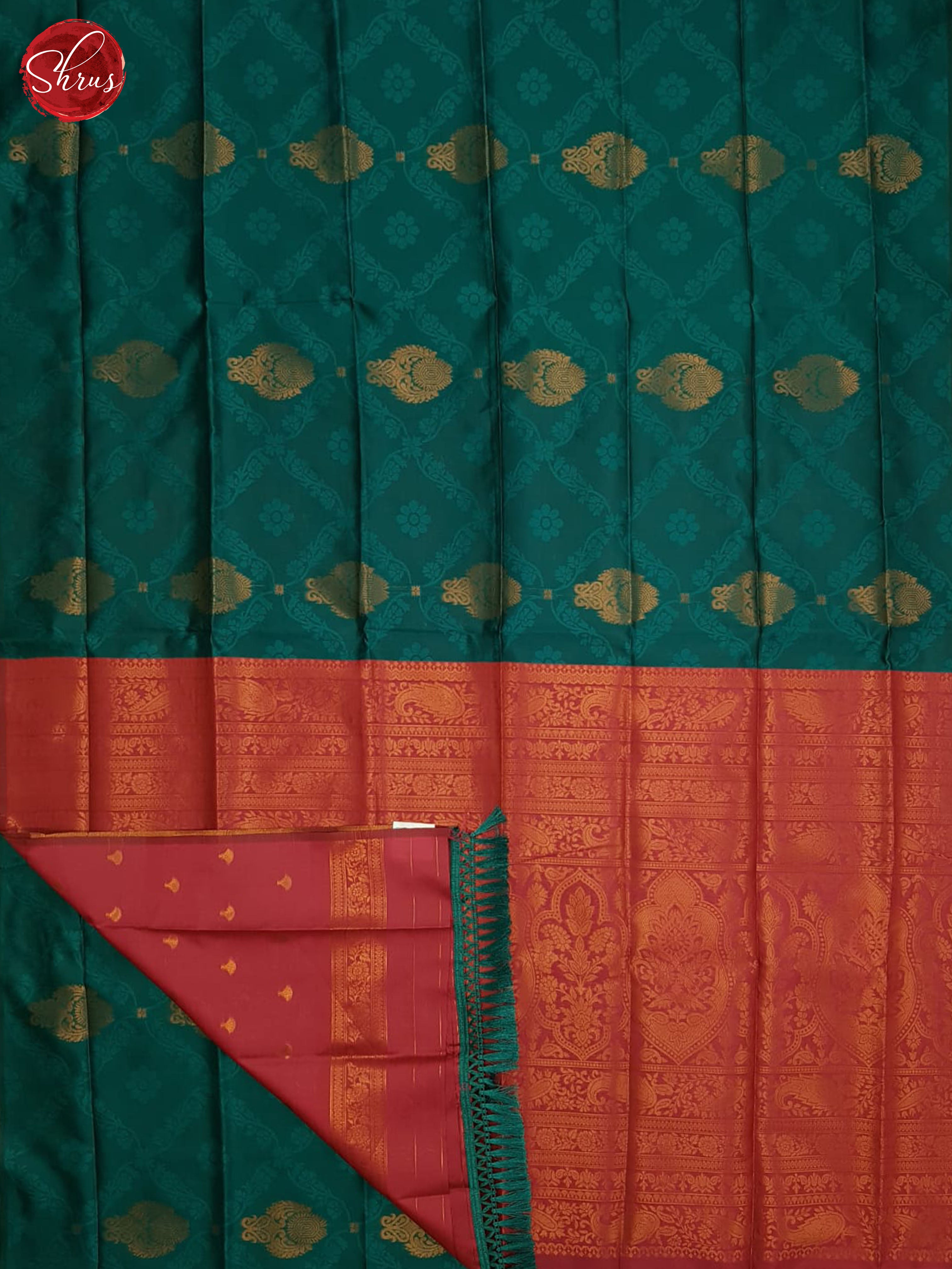 Green And Pink-Semi soft silk saree - Shop on ShrusEternity.com