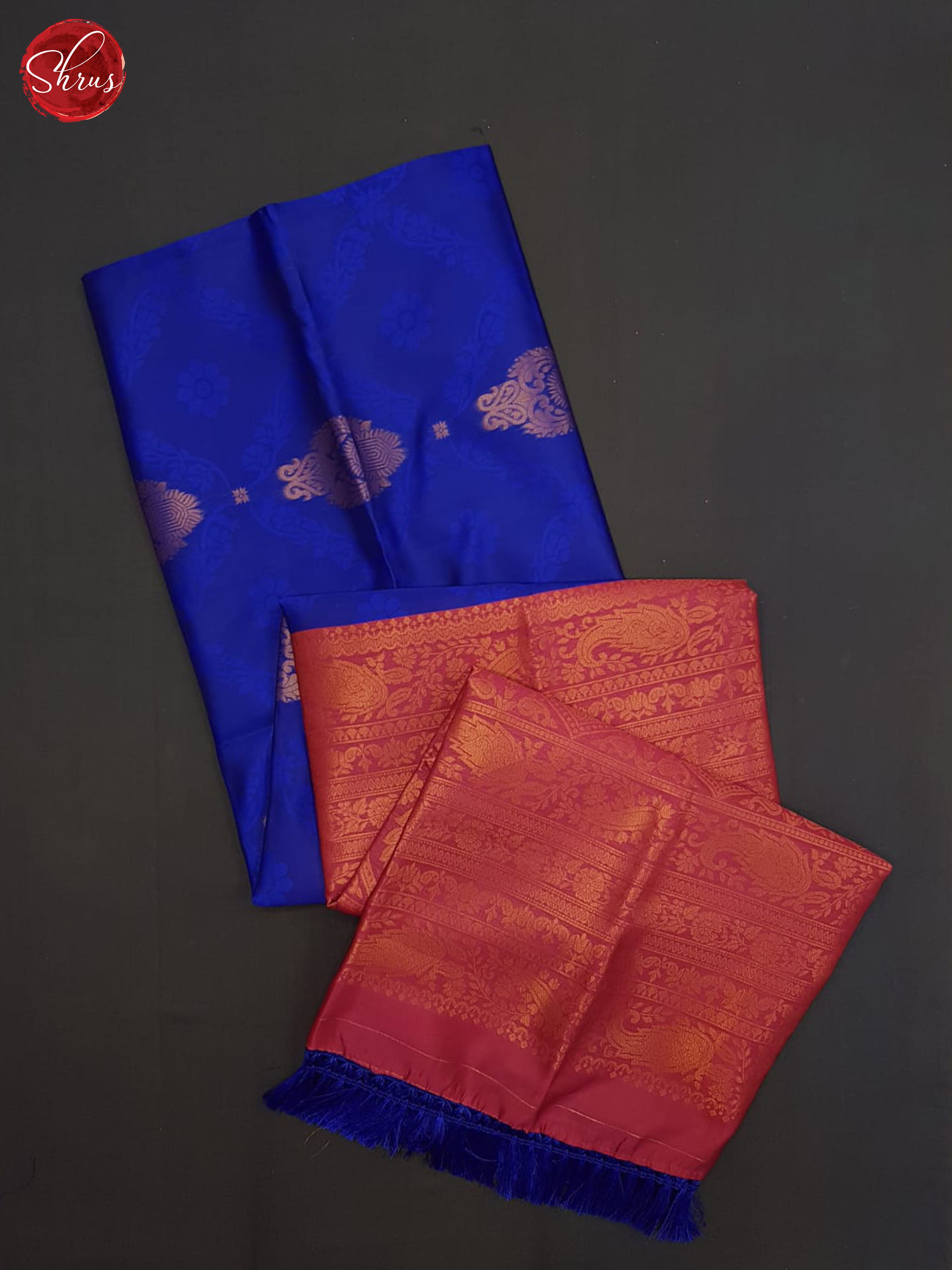 Blue And Pink-Semi soft silk saree - Shop on ShrusEternity.com