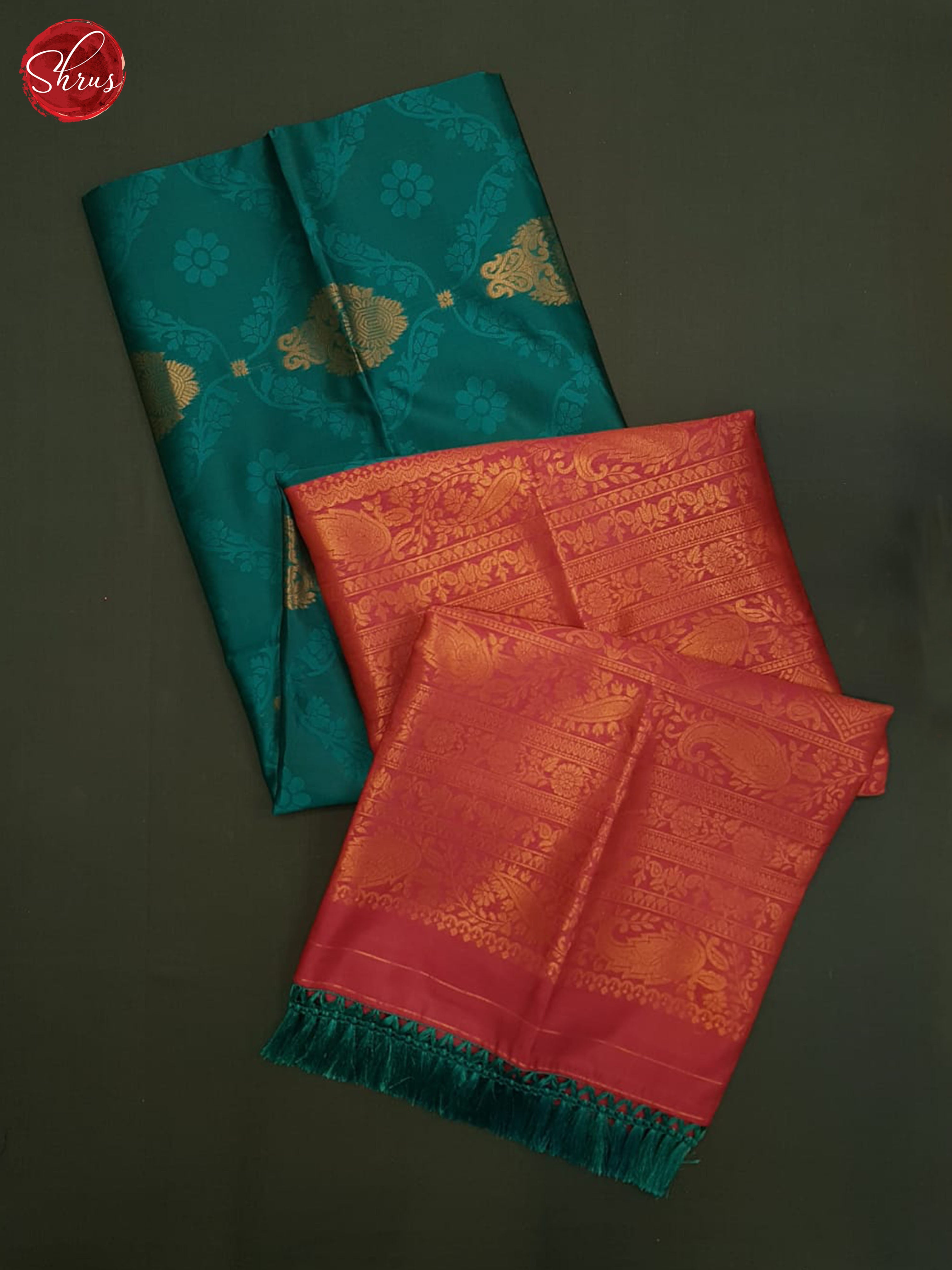 Green And Pink-Semi soft silk saree - Shop on ShrusEternity.com