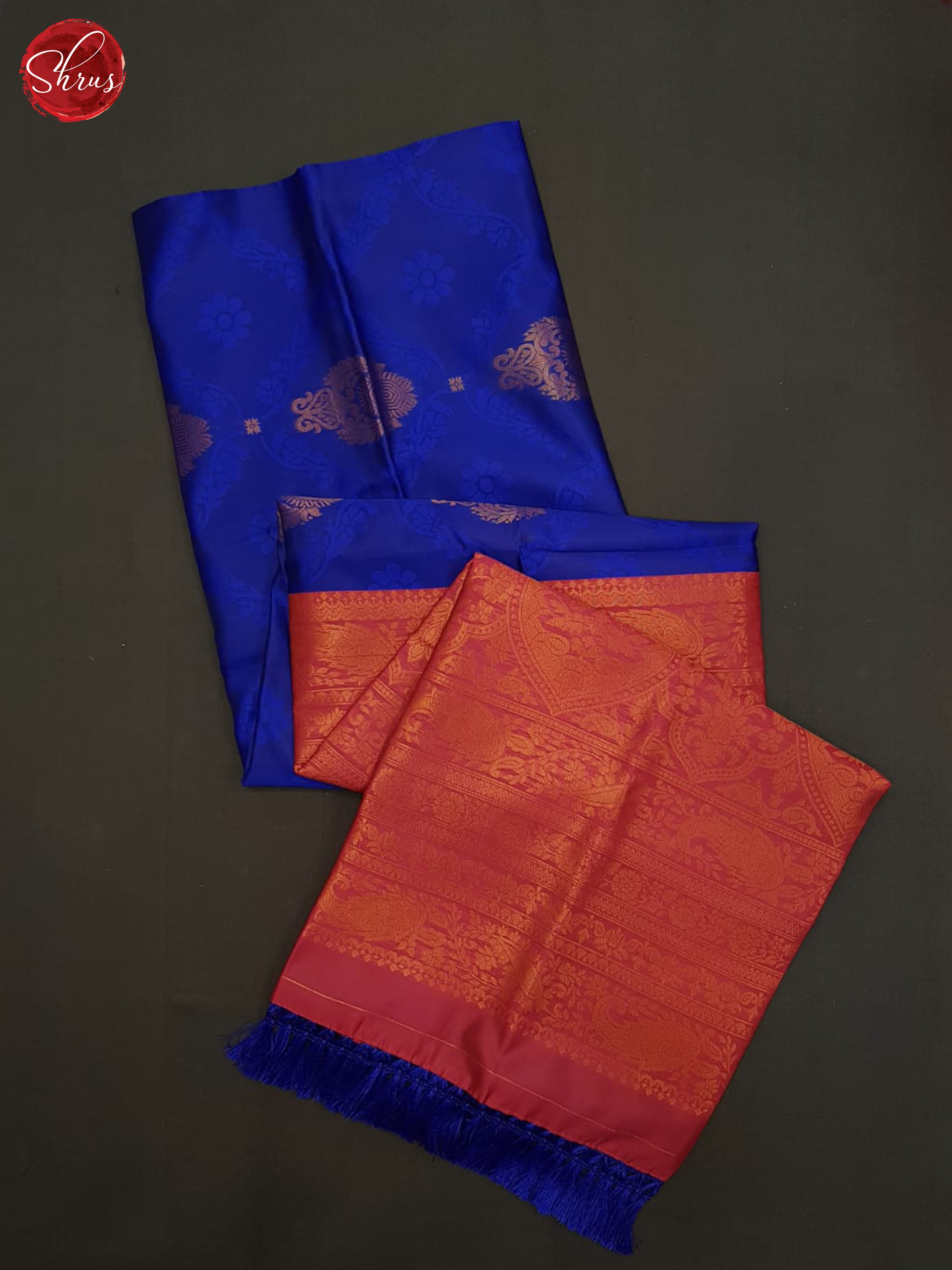 Blue And Pink- Semi soft Silk saree - Shop on ShrusEternity.com