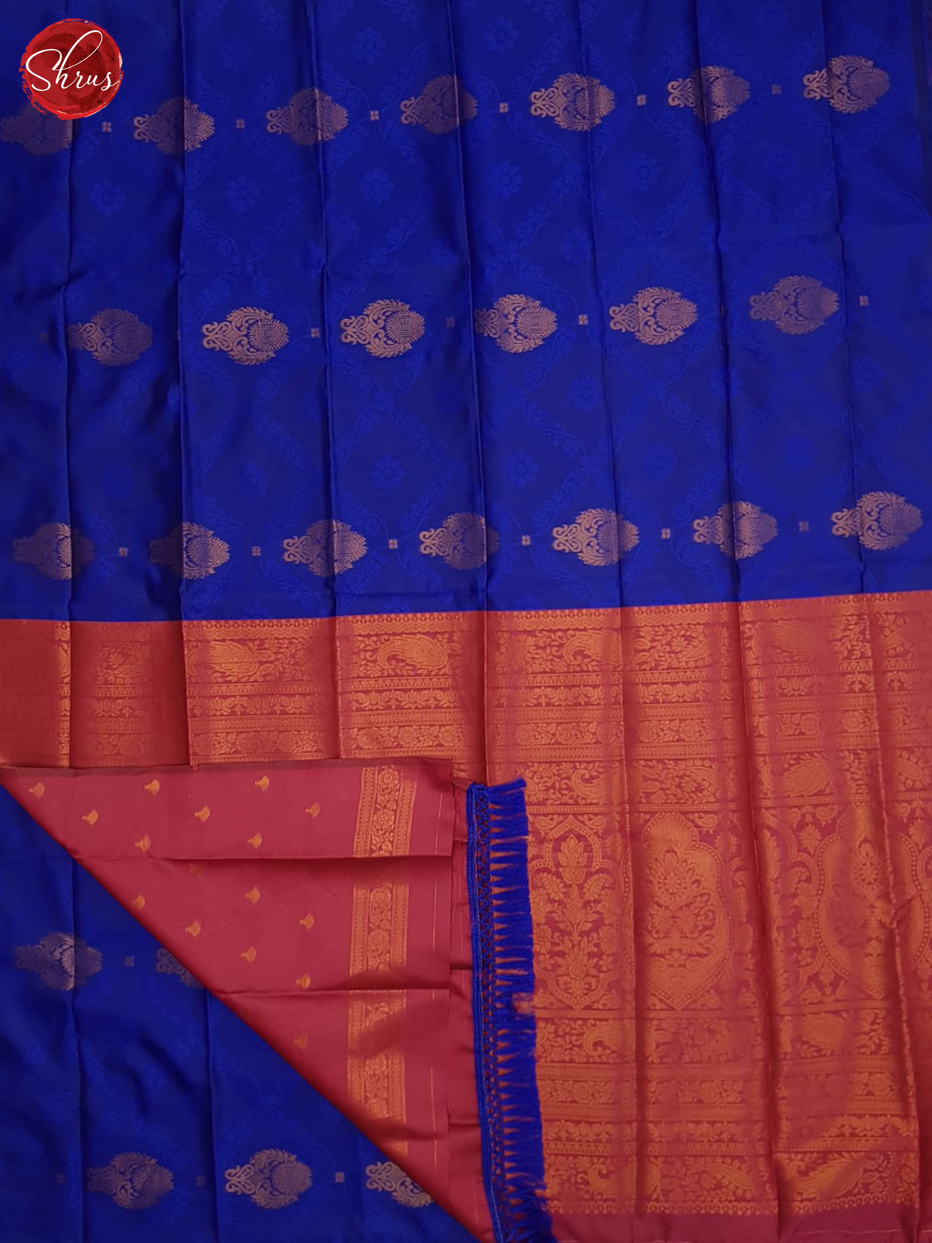 Blue And Pink- Semi soft Silk saree - Shop on ShrusEternity.com