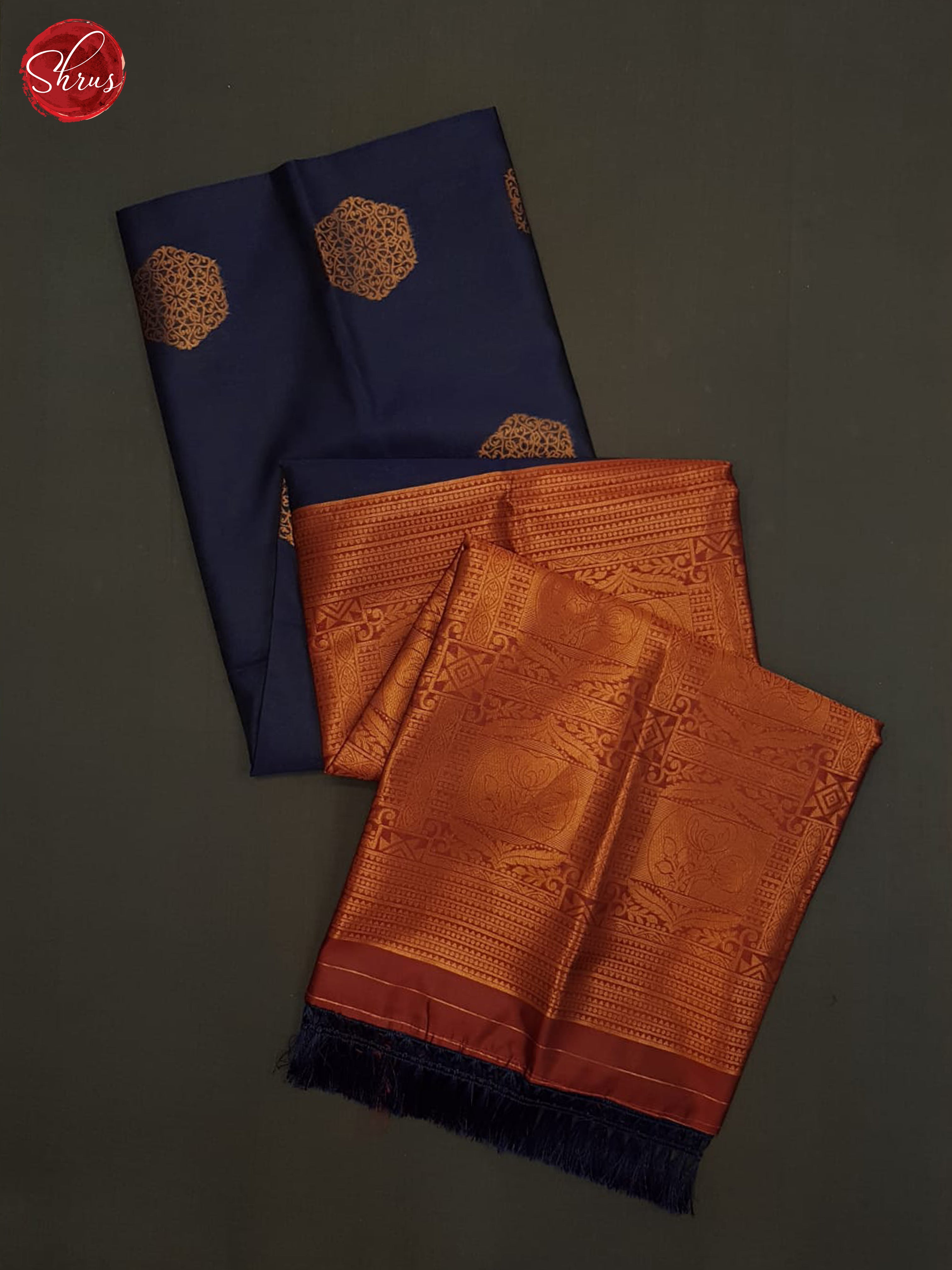 Blue And Araku Maroon-Semi Soft silk saree - Shop on ShrusEternity.com