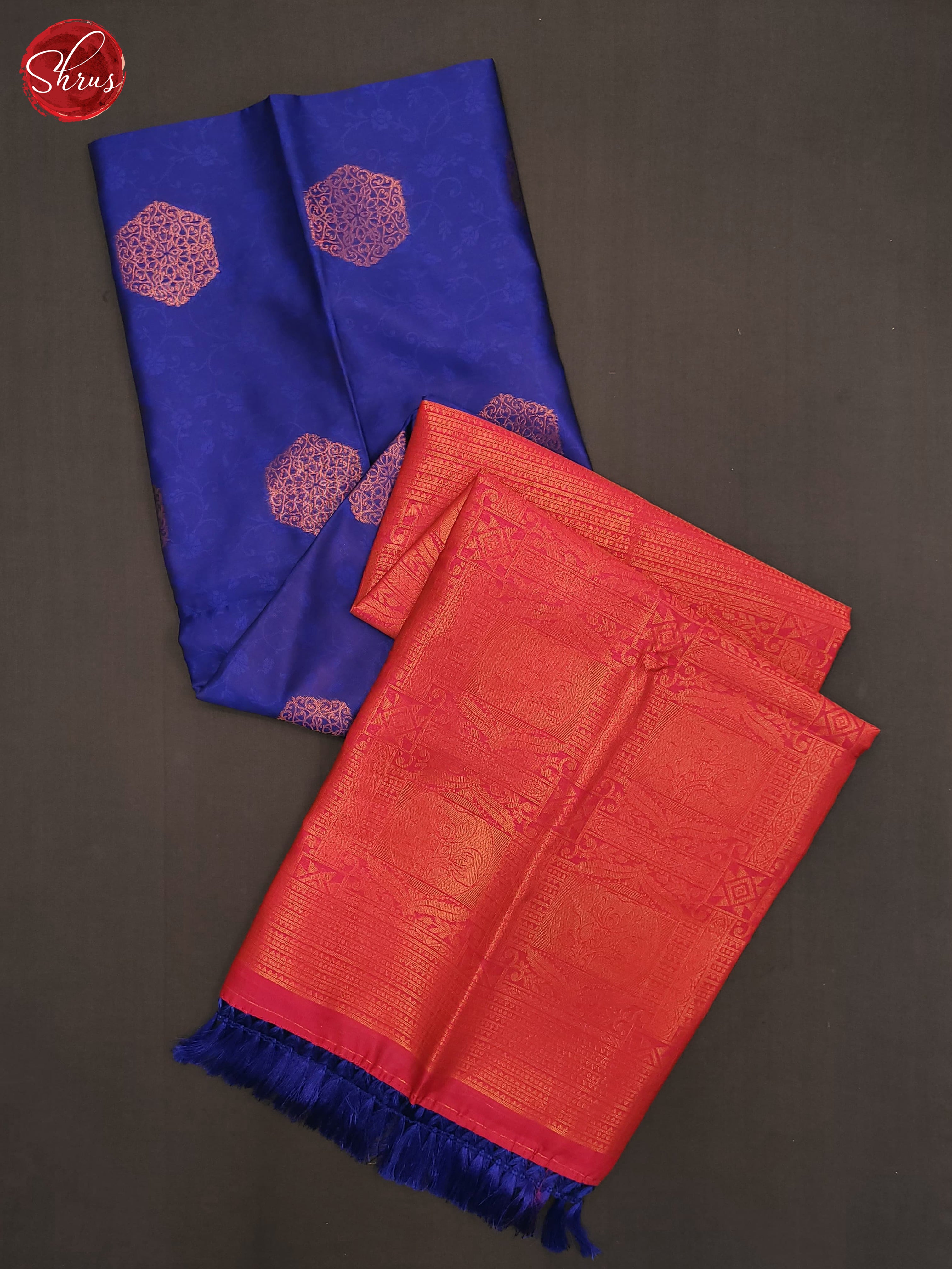 Blue and pink- Semi soft Silk Saree - Shop on ShrusEternity.com