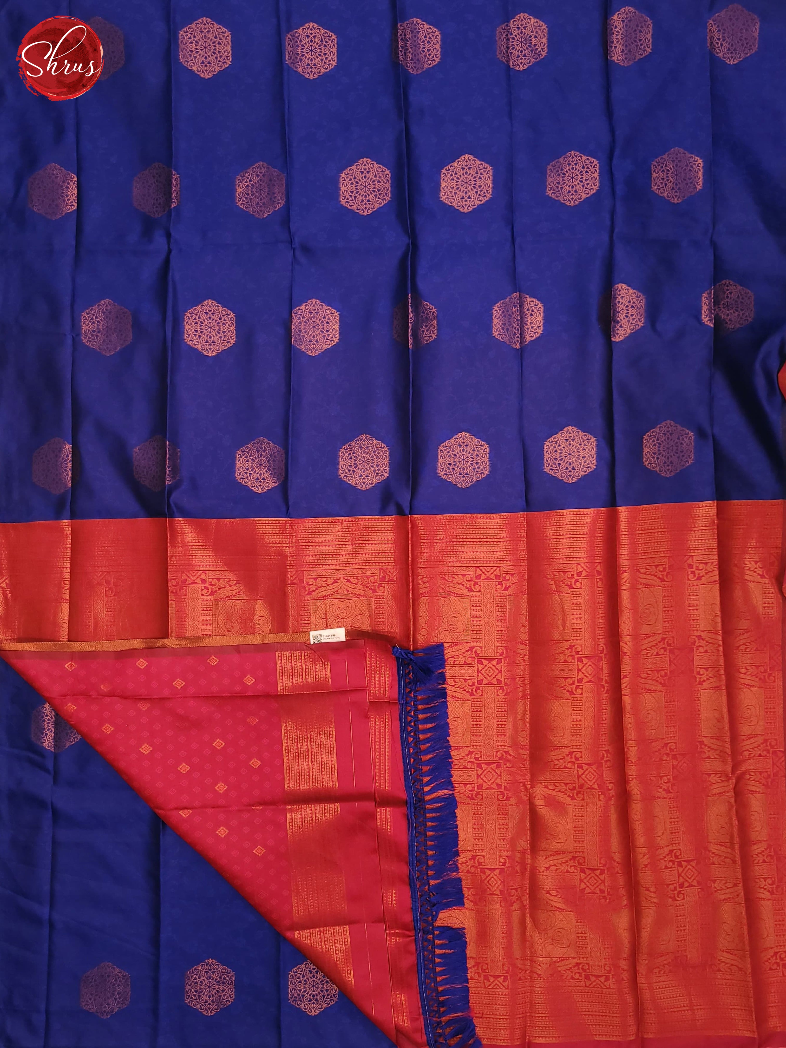 Blue and pink- Semi soft Silk Saree - Shop on ShrusEternity.com