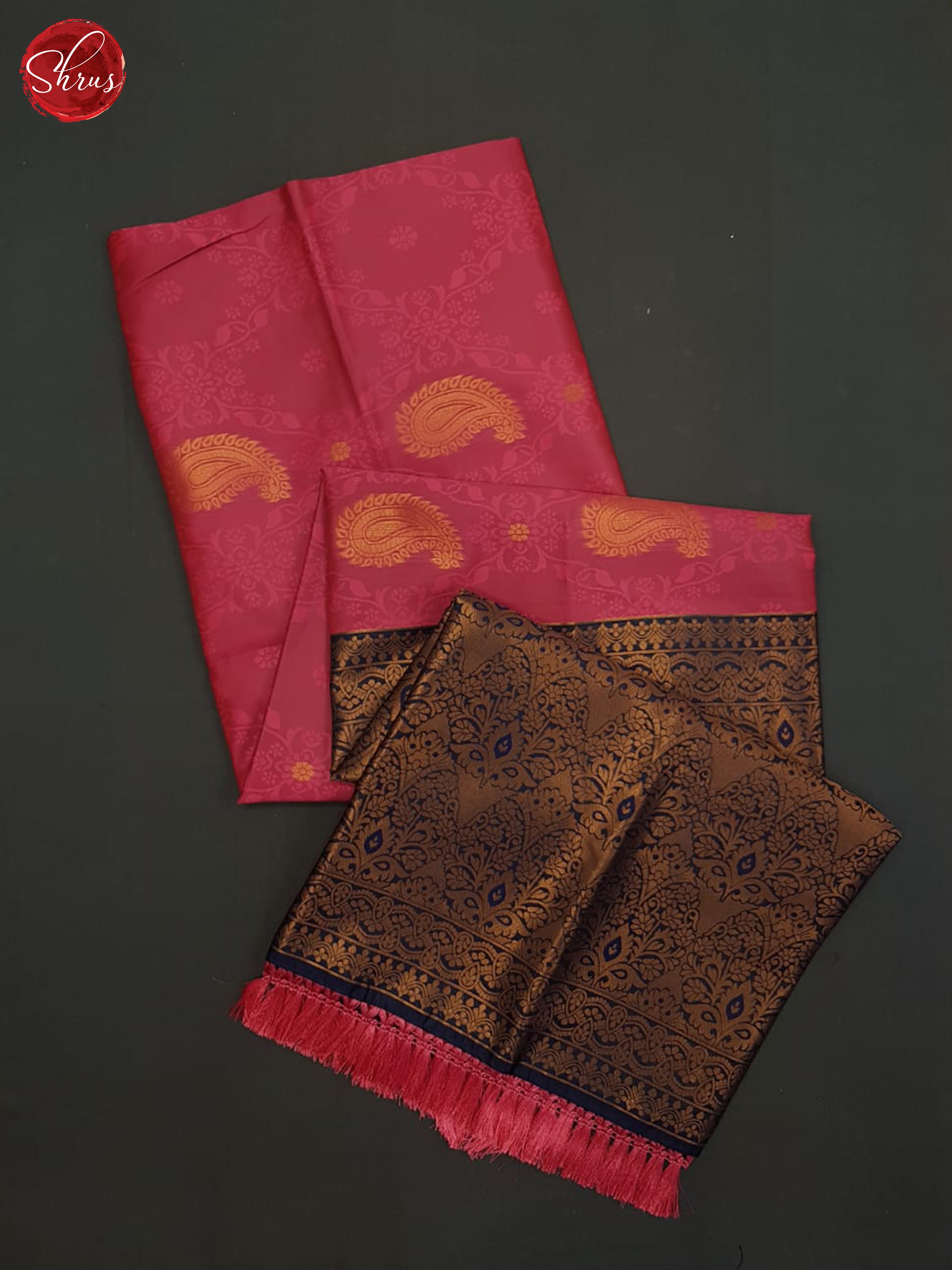 Pink And Blue-Semi soft silk saree - Shop on ShrusEternity.com