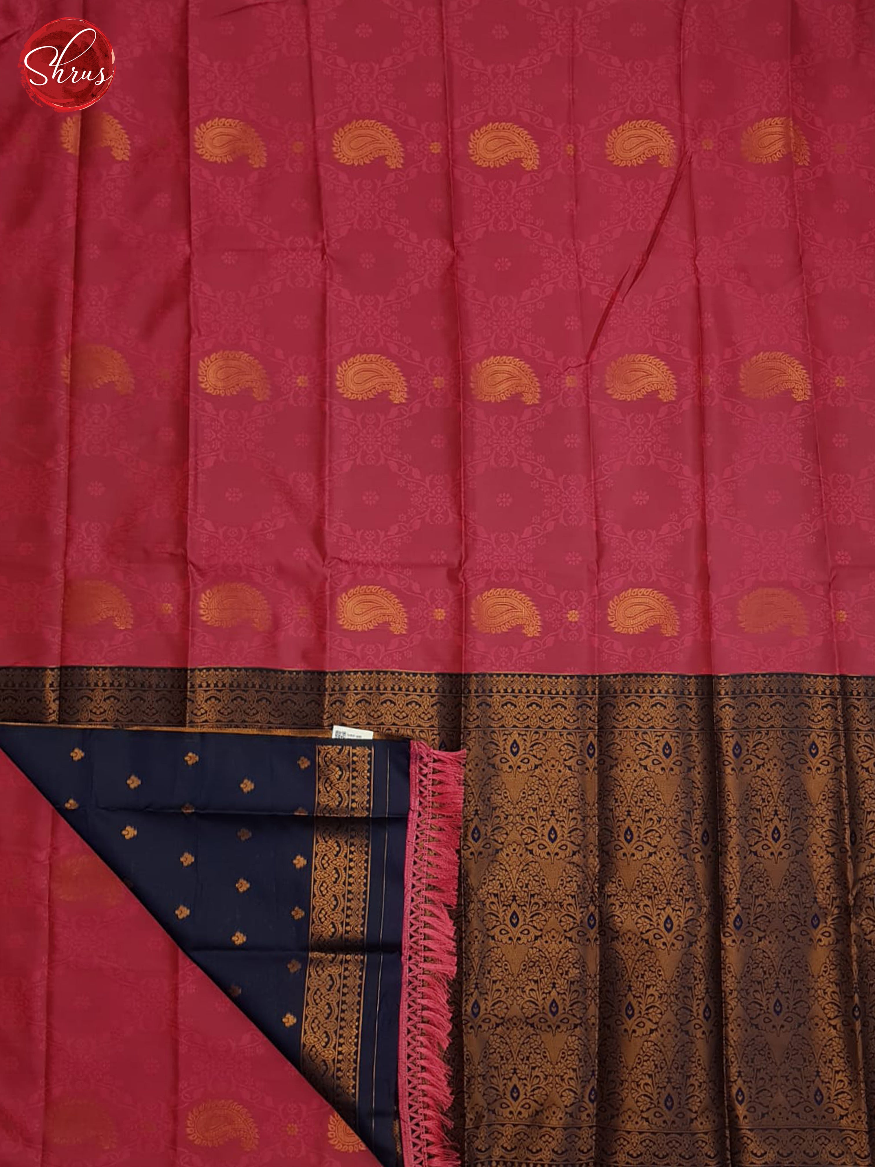 Pink And Blue-Semi soft silk saree - Shop on ShrusEternity.com