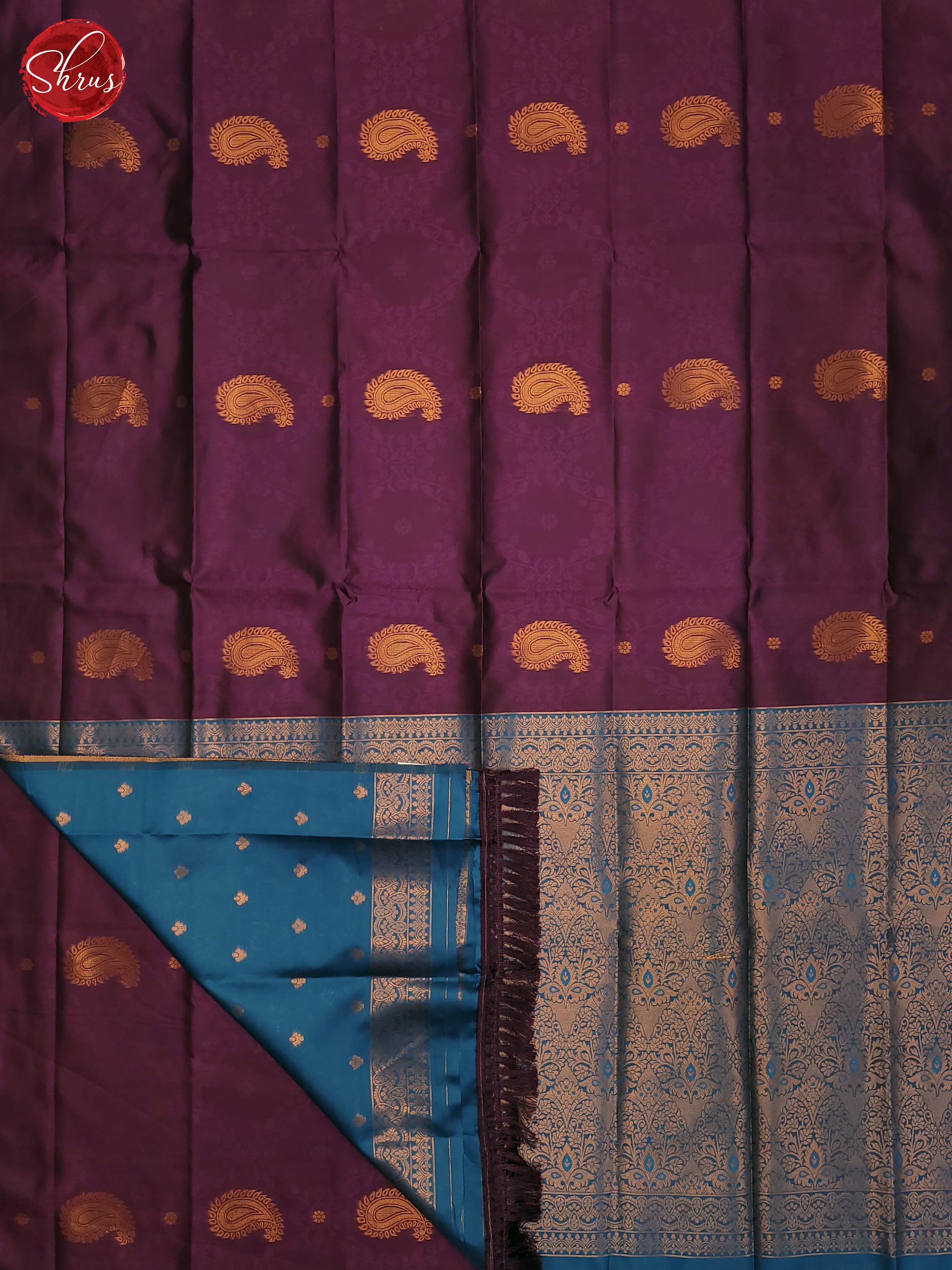 Vadamali and Blue- Semi soft Silk Saree - Shop on ShrusEternity.com