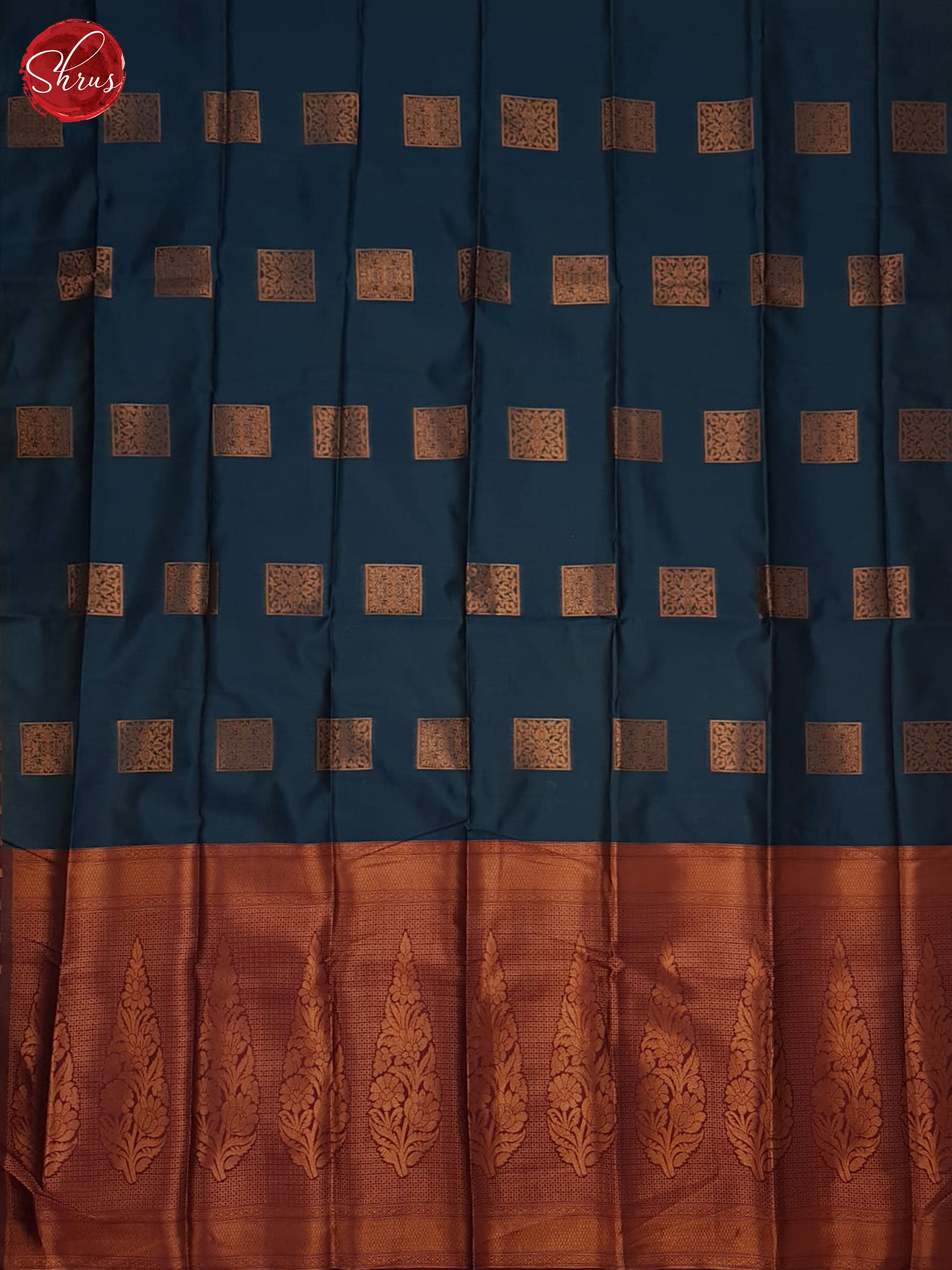 Blue And Araku Maroon- Semi soft silk saree - Shop on ShrusEternity.com