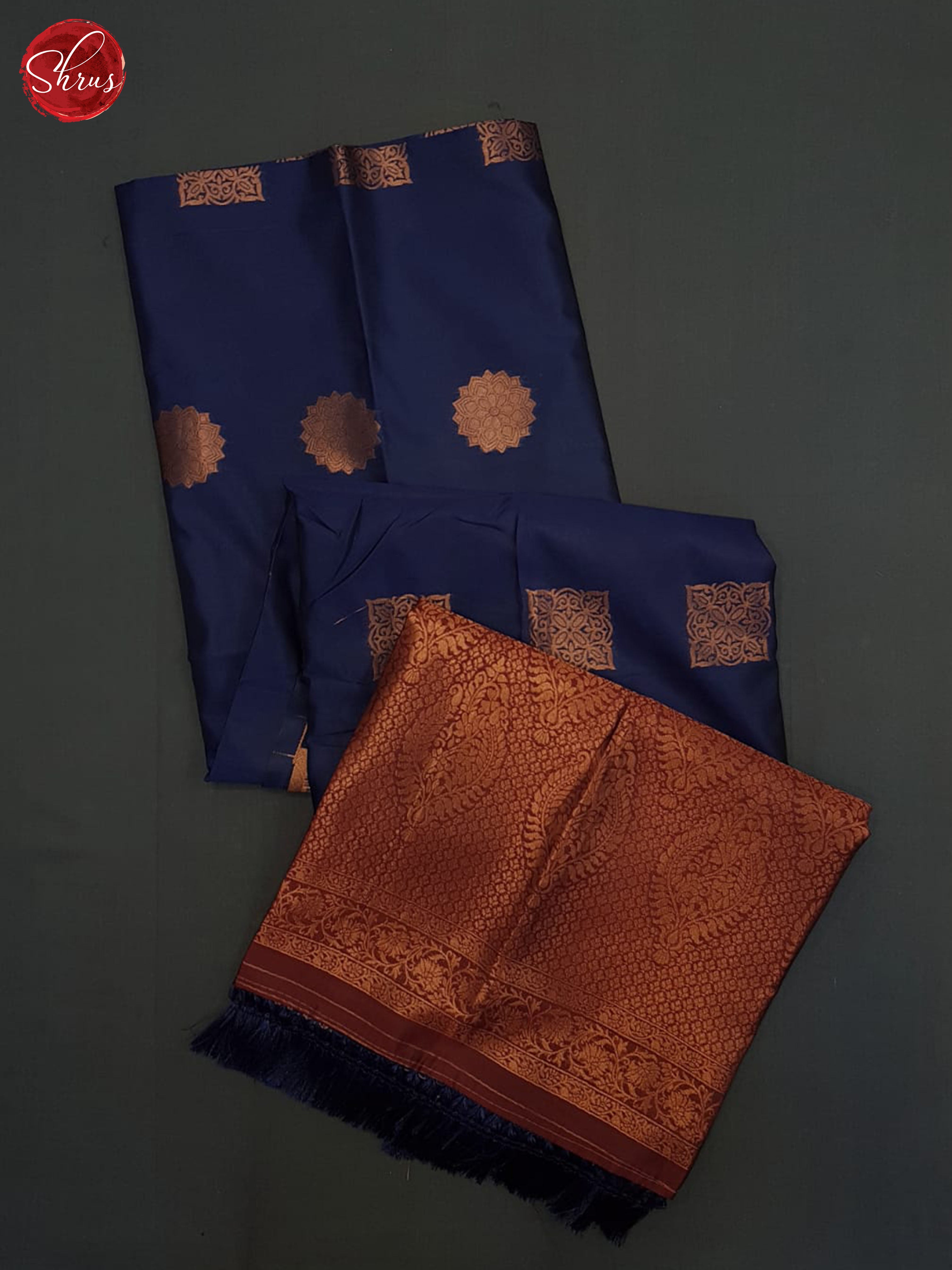 Blue And Araku Maroon- Semi Soft Silk Saree - Shop on ShrusEternity.com