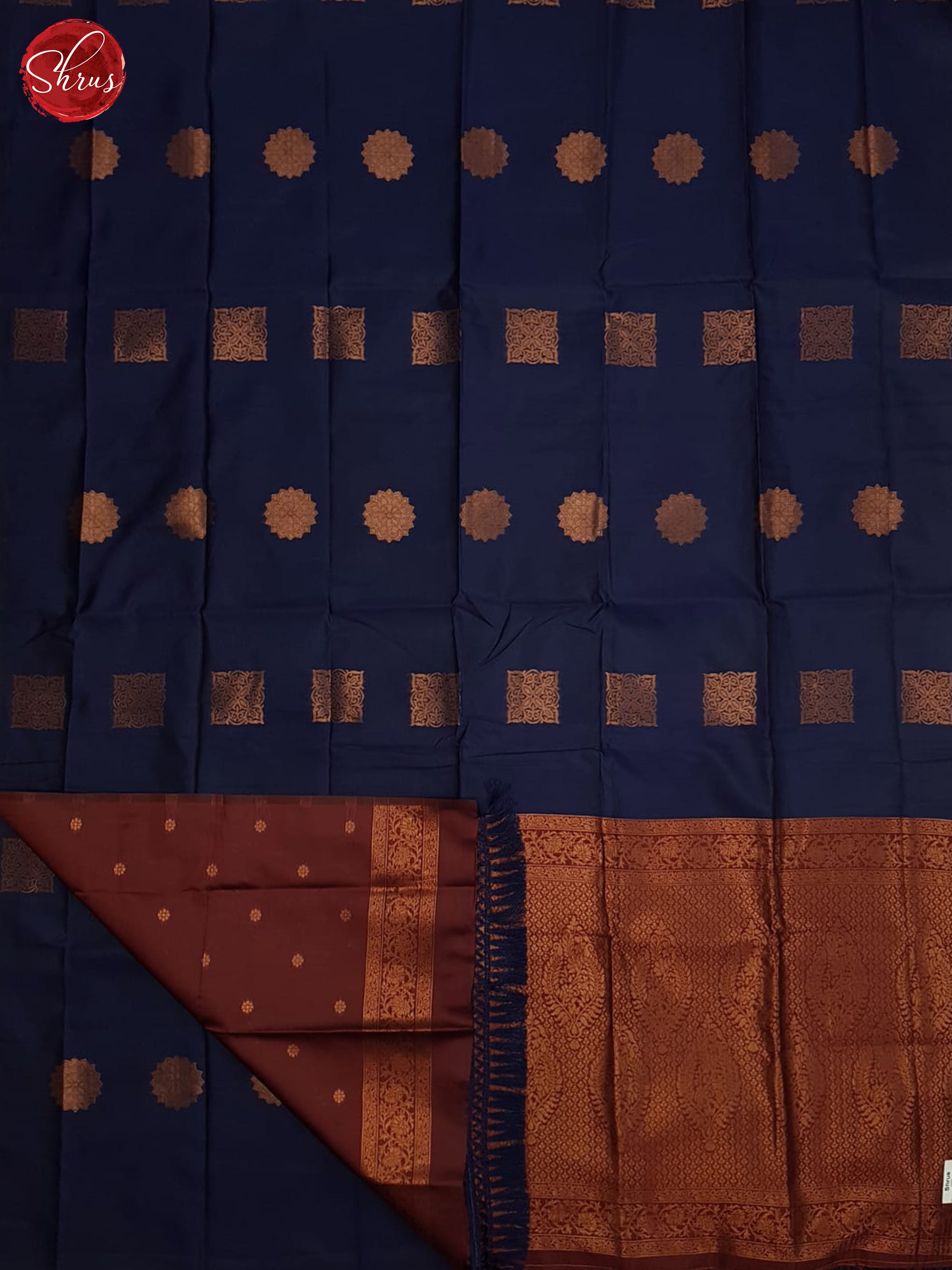 Blue And Araku Maroon- Semi Soft Silk Saree - Shop on ShrusEternity.com