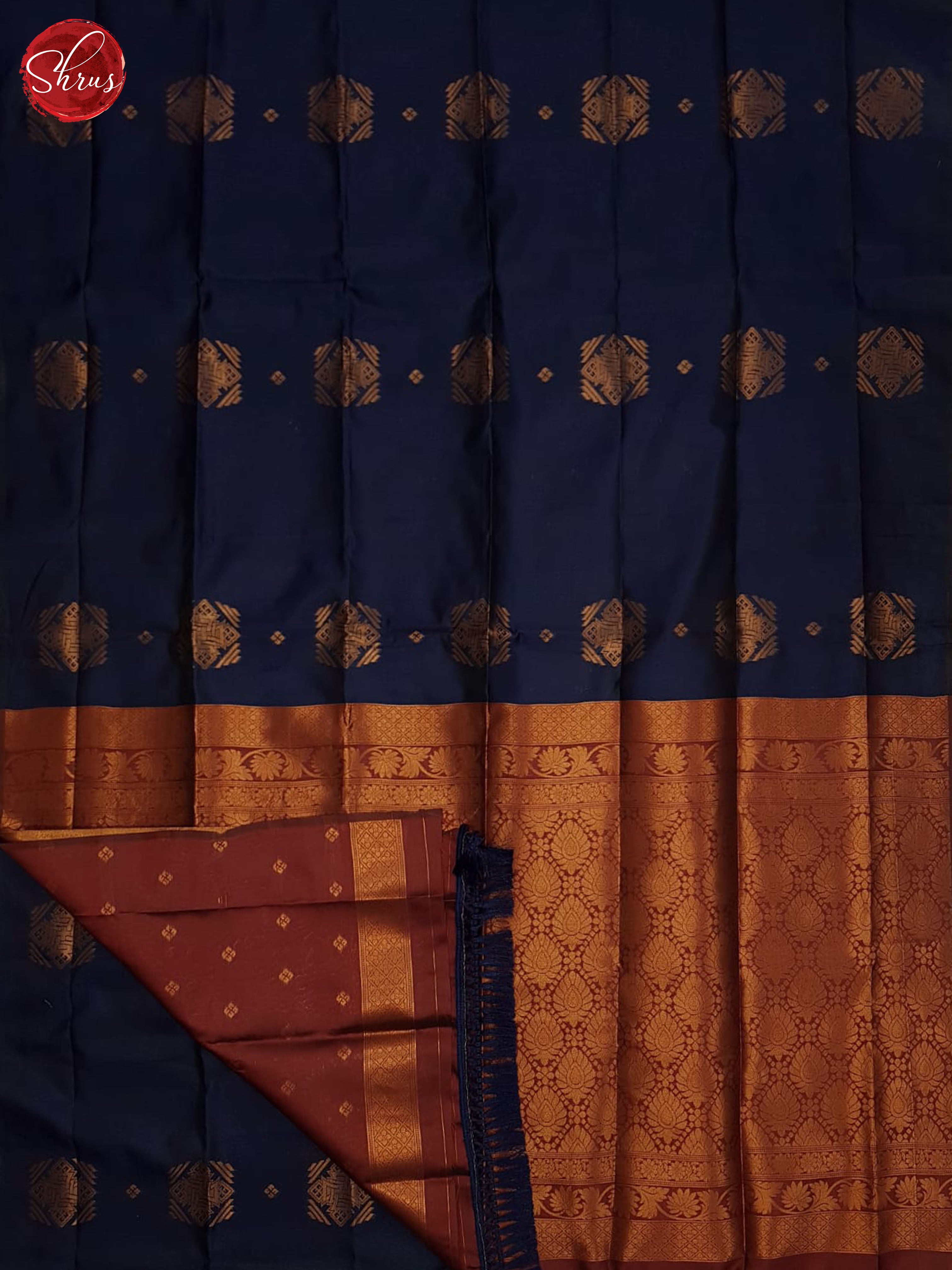 Blue And Araku Maroon- Semi Soft Silk Saree - Shop on ShrusEternity.com