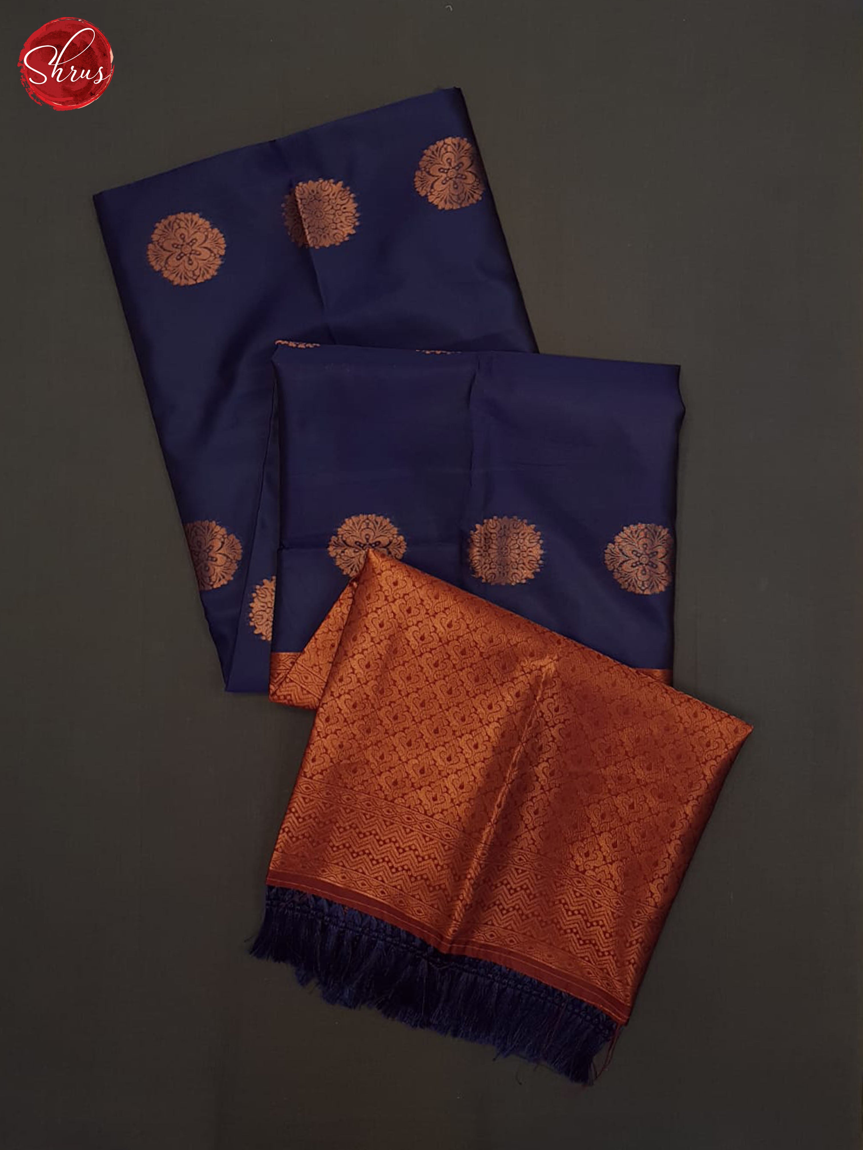 Blue And Araku Maroon-Semi soft Silk Saree - Shop on ShrusEternity.com