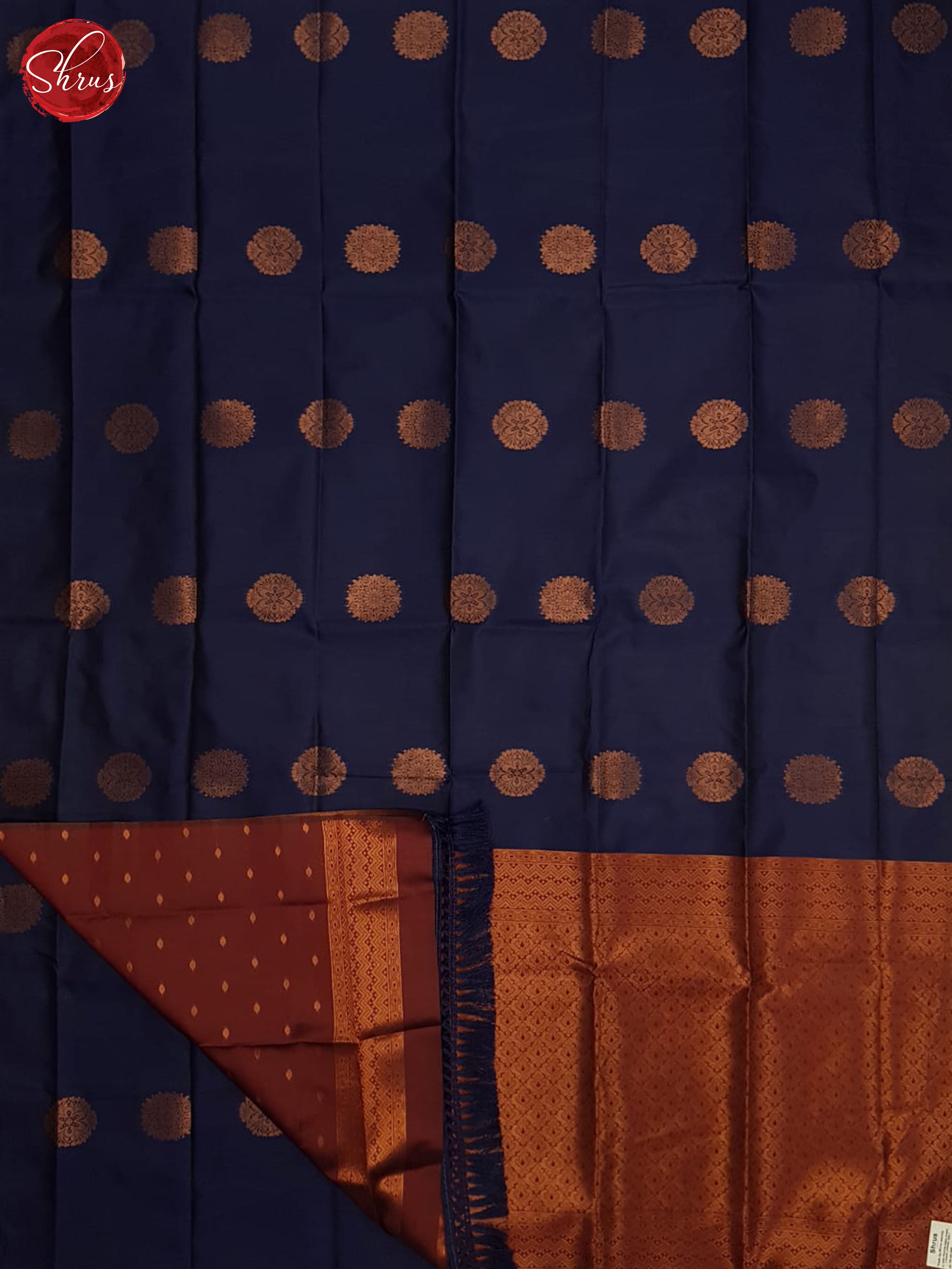 Blue And Araku Maroon-Semi soft Silk Saree - Shop on ShrusEternity.com