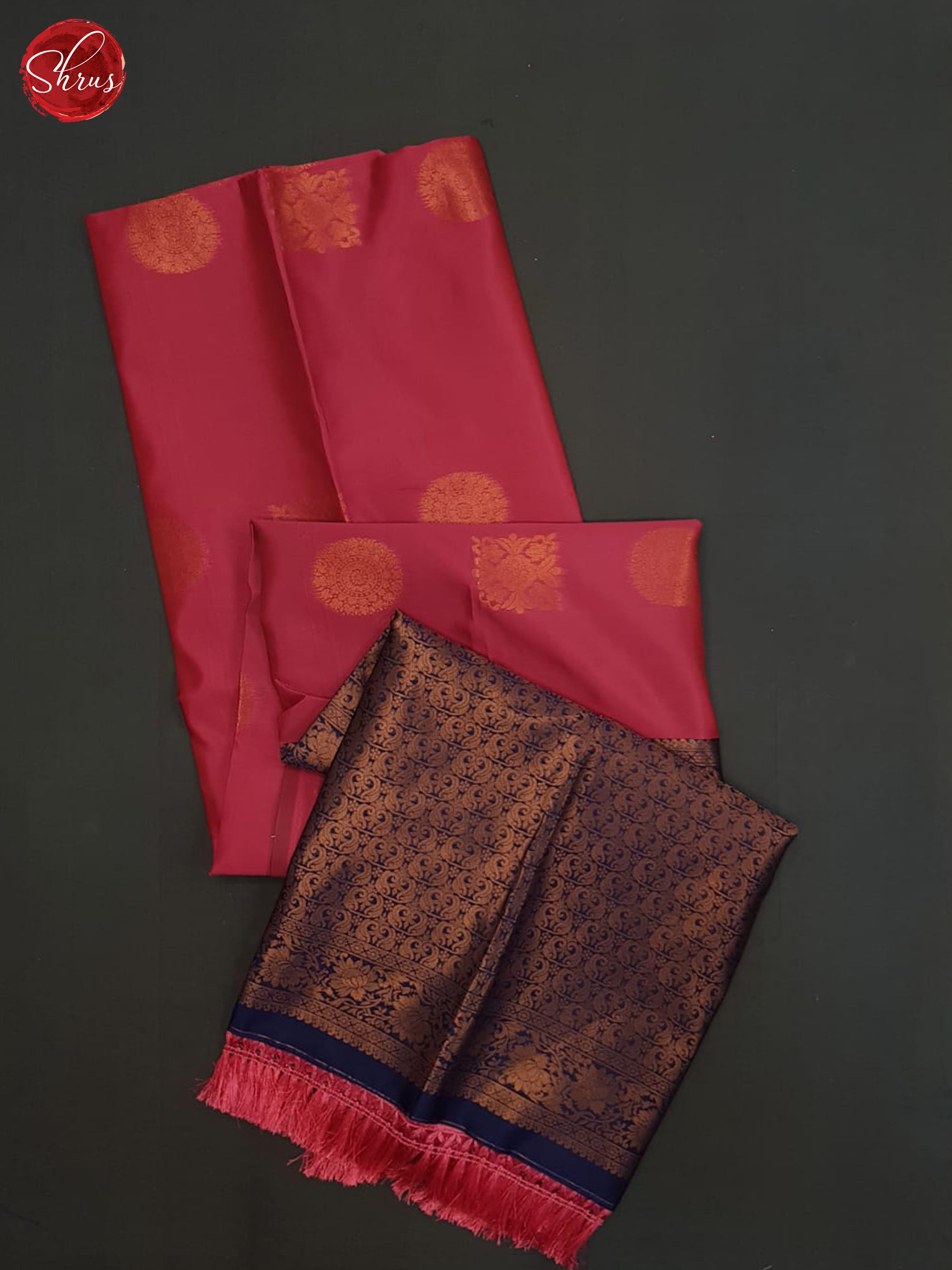 Pink And Blue-Semi soft silk saree - Shop on ShrusEternity.com