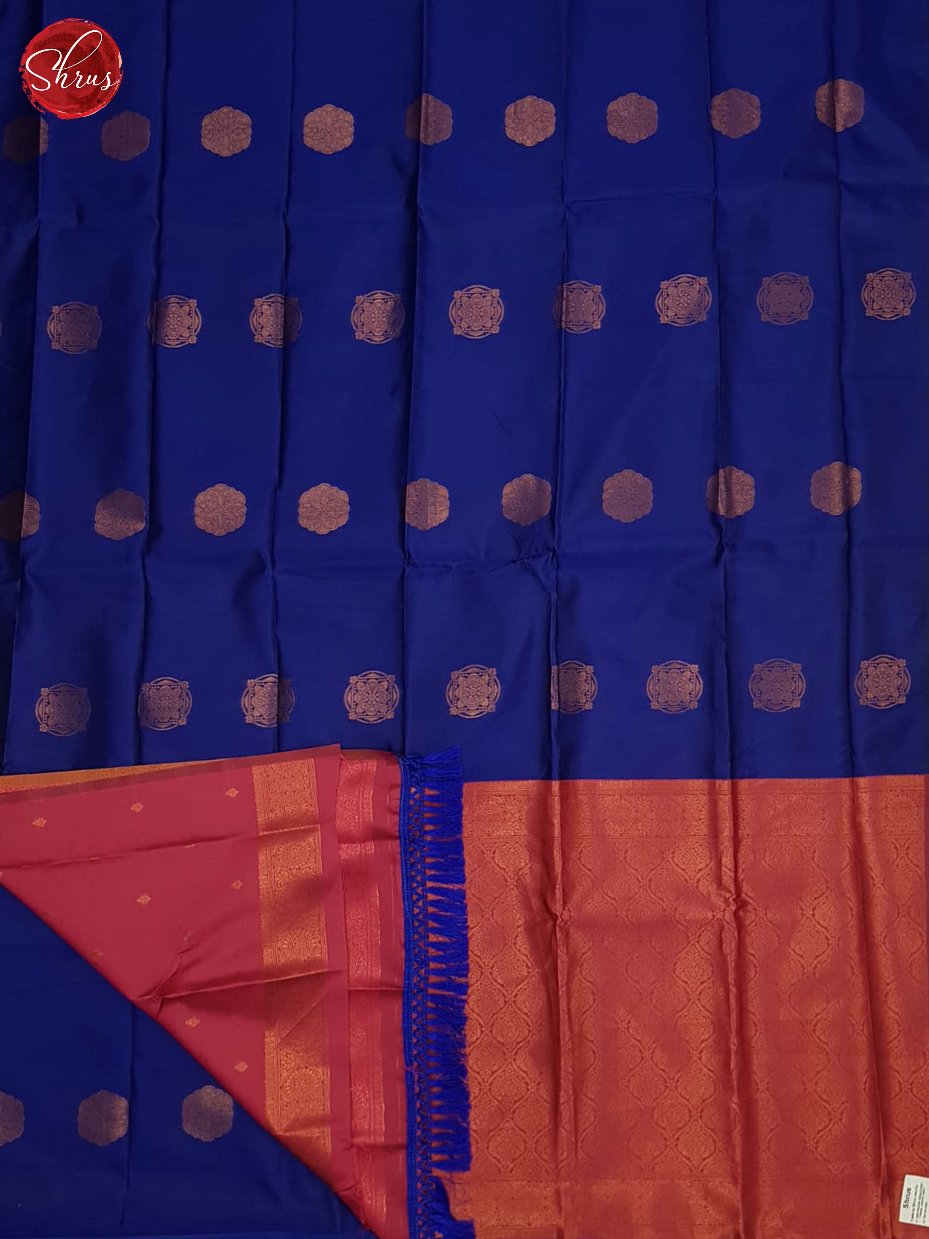 Blue And Pink- Semi soft silk Saree - Shop on ShrusEternity.com