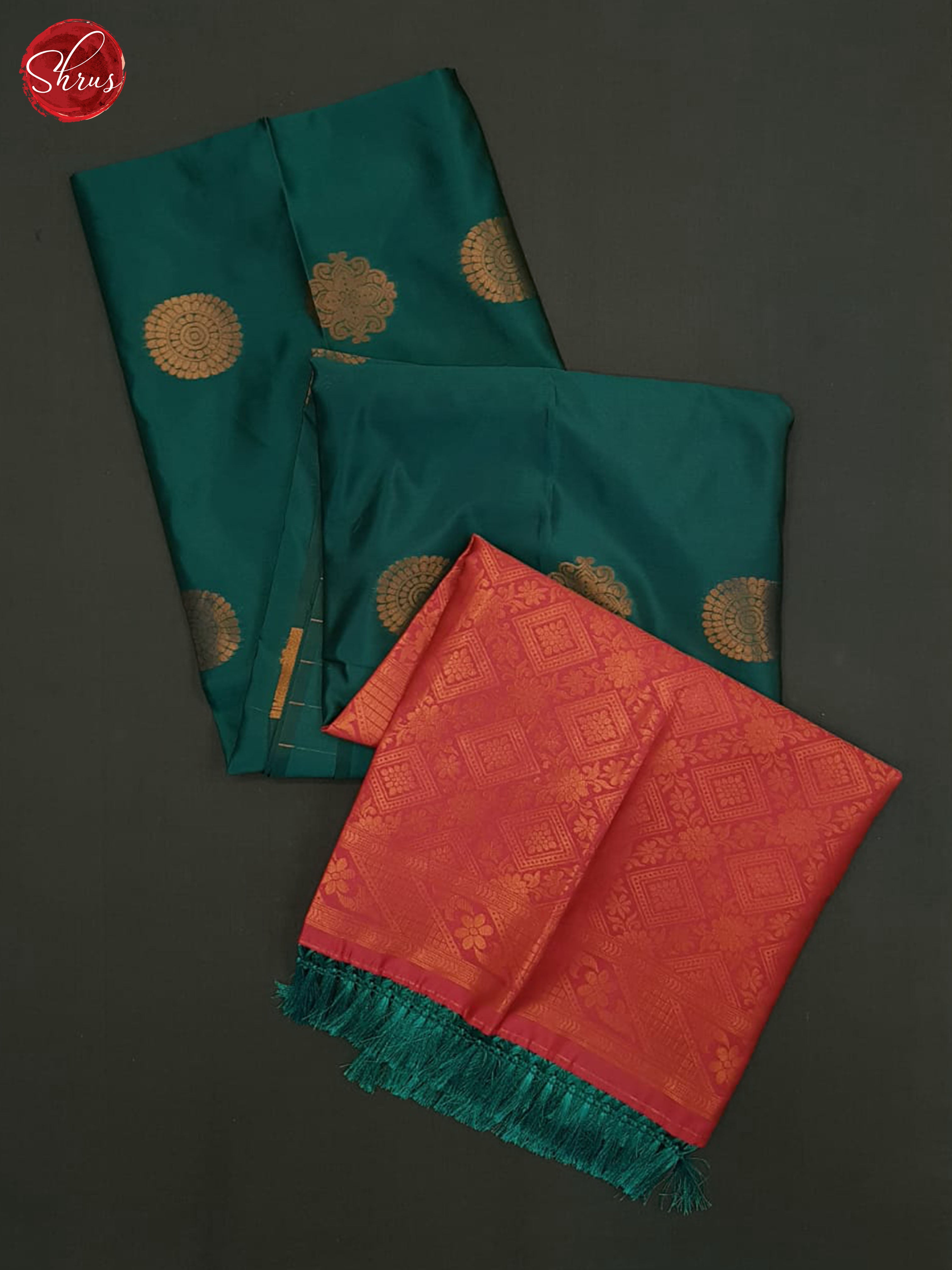 Green And Pink-Semi soft silk saree - Shop on ShrusEternity.com