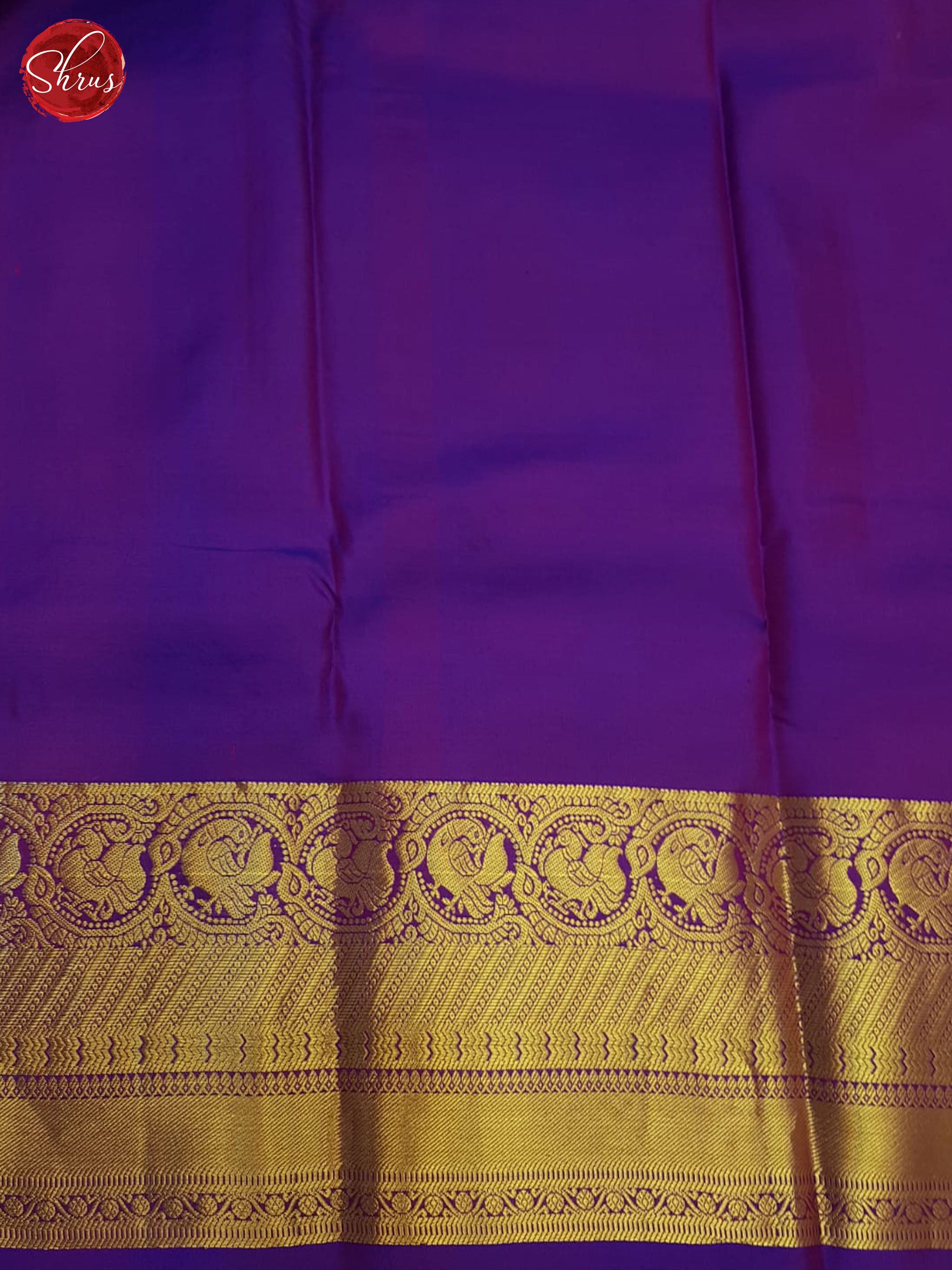 Orange And Purple-Kanchipiram Silk saree - Shop on ShrusEternity.com