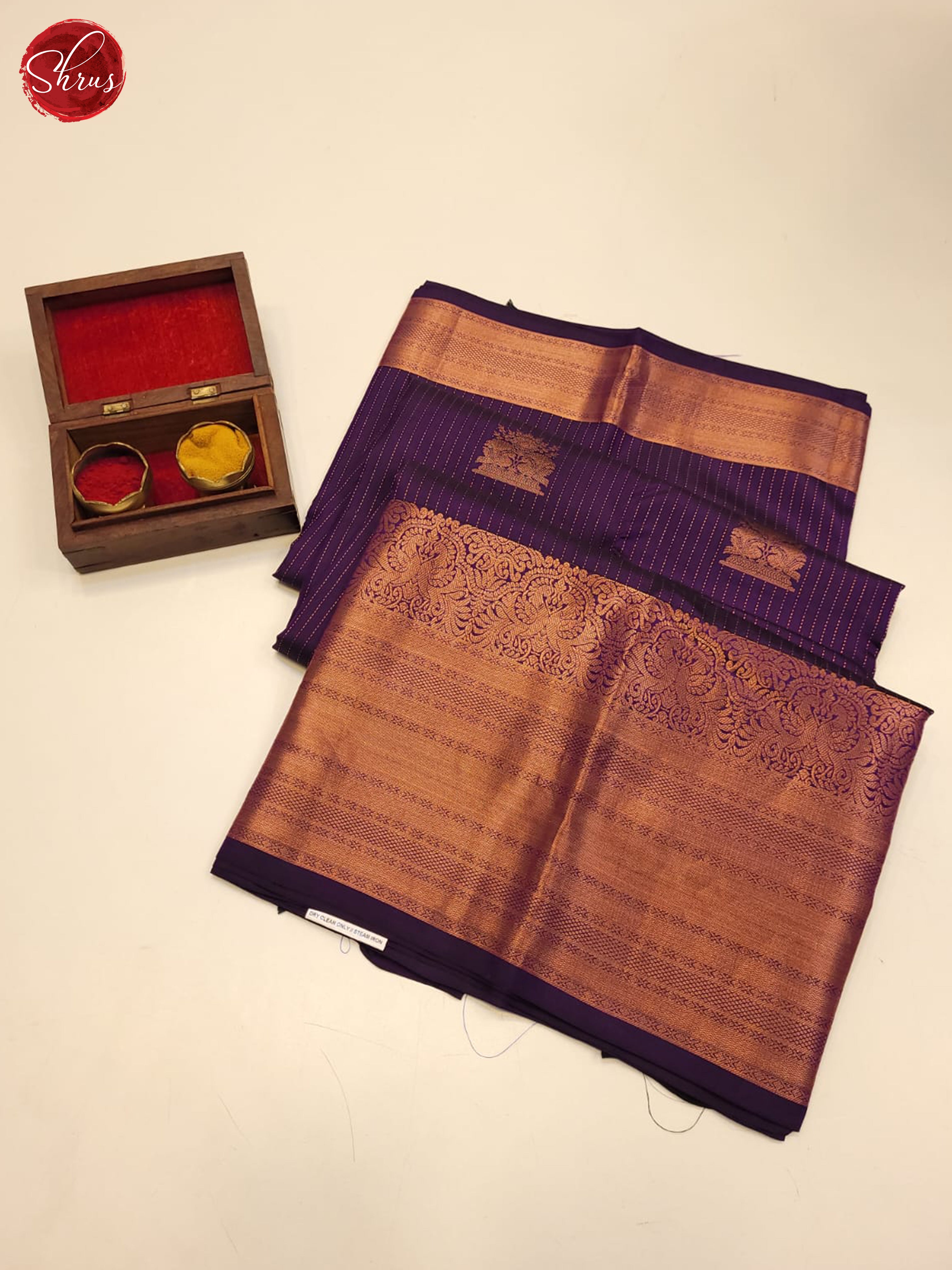 Purple(single tone) - kanchipuram Silk Saree - Shop on ShrusEternity.com