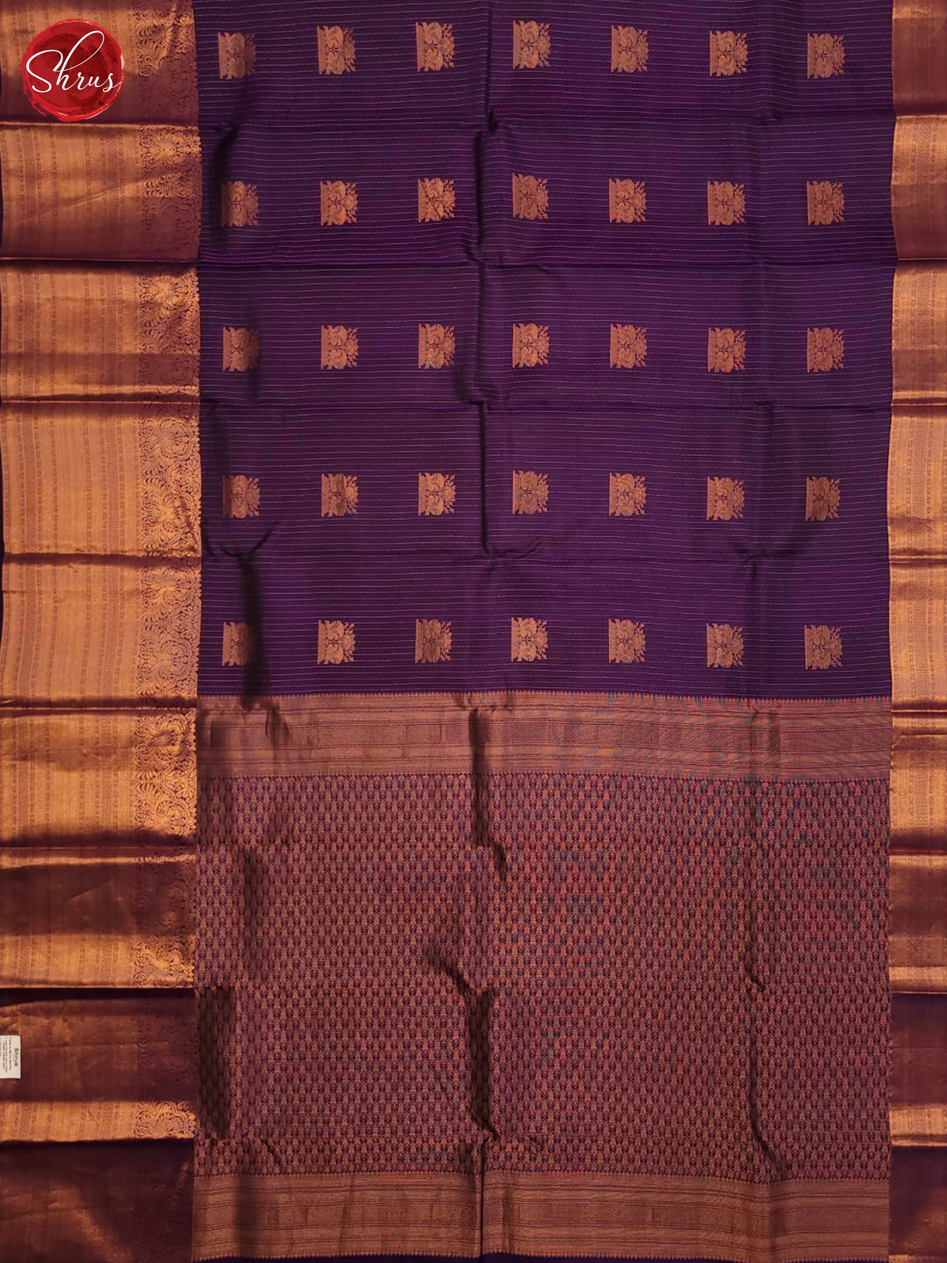 Purple(single tone) - kanchipuram Silk Saree - Shop on ShrusEternity.com