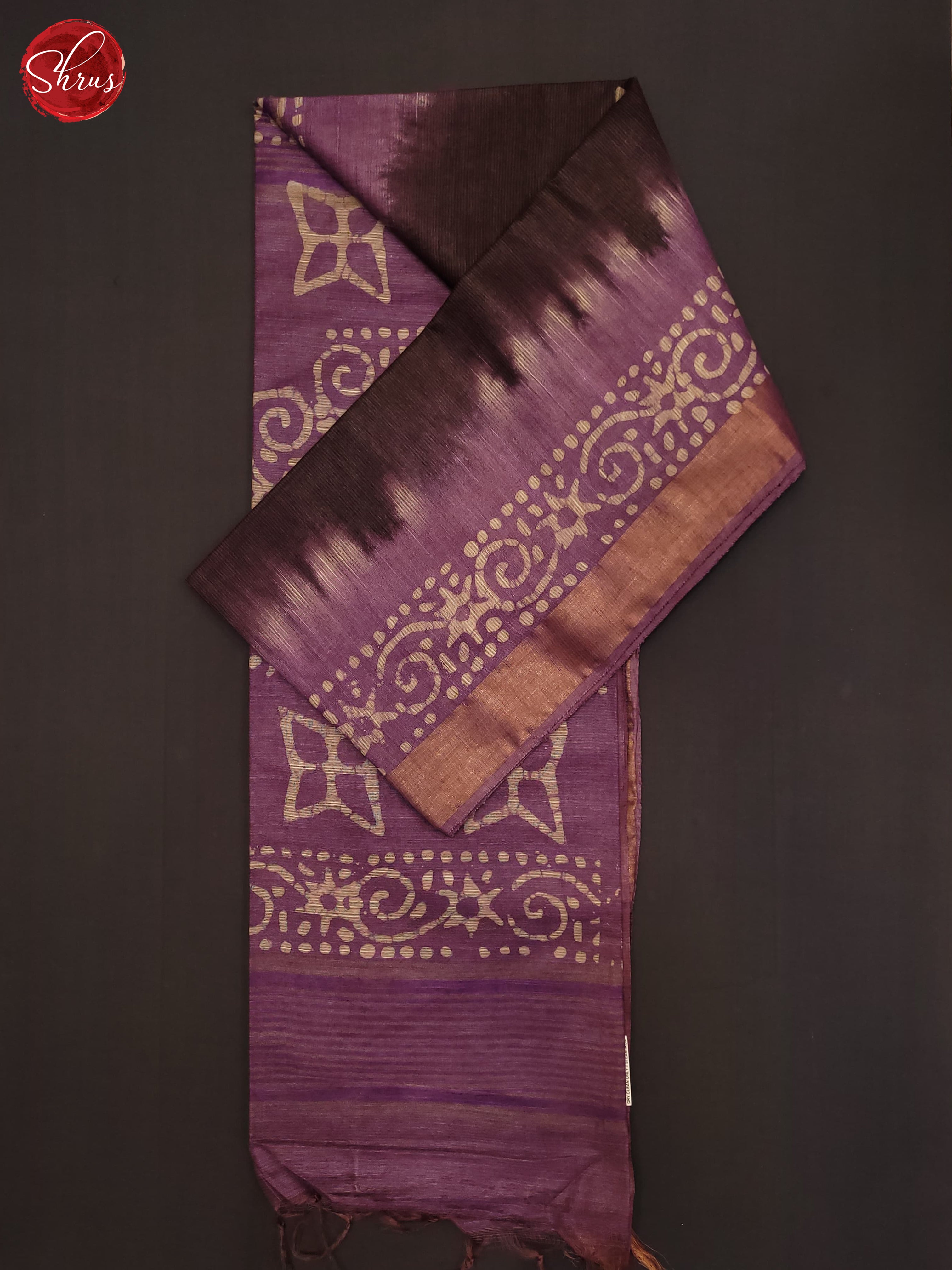 Brown & Lavender - Bhatik Saree - Shop on ShrusEternity.com