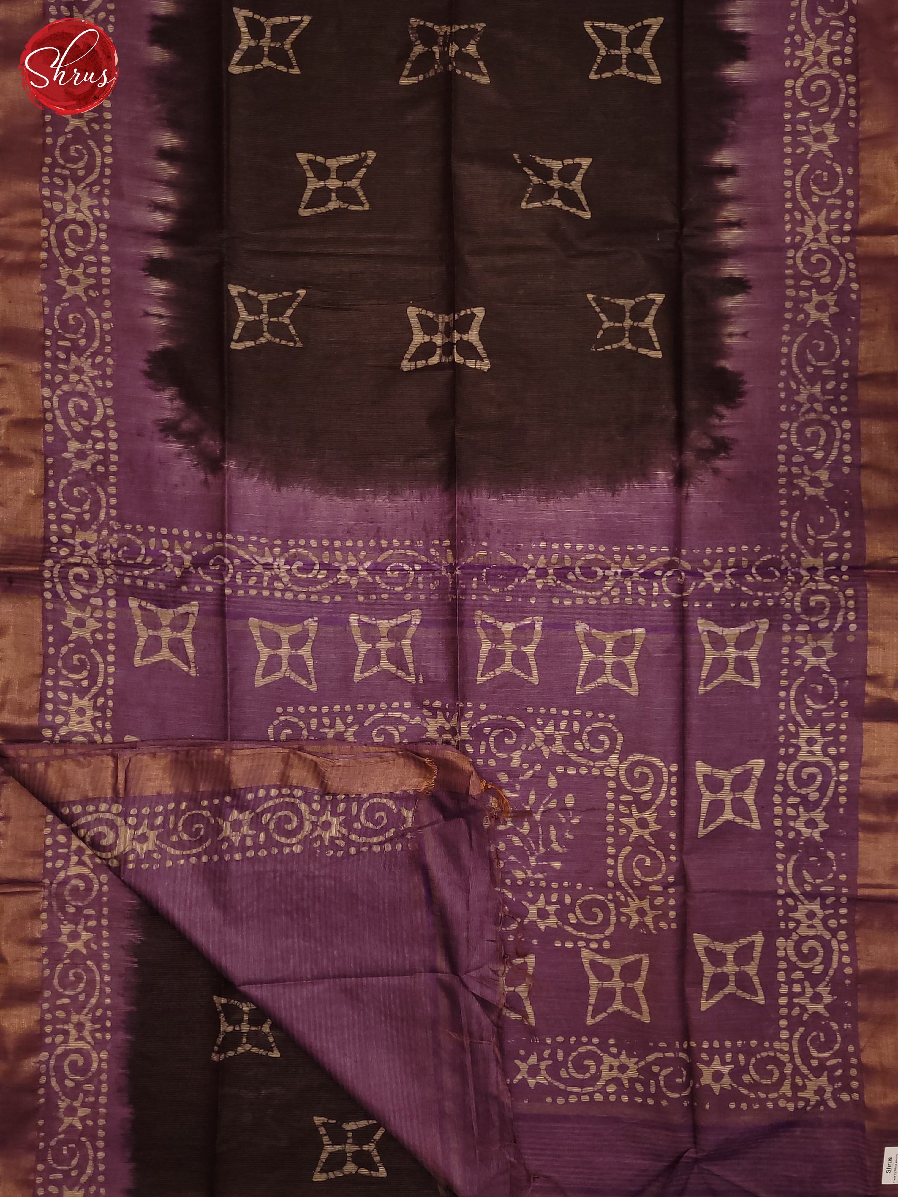 Brown & Lavender - Bhatik Saree - Shop on ShrusEternity.com