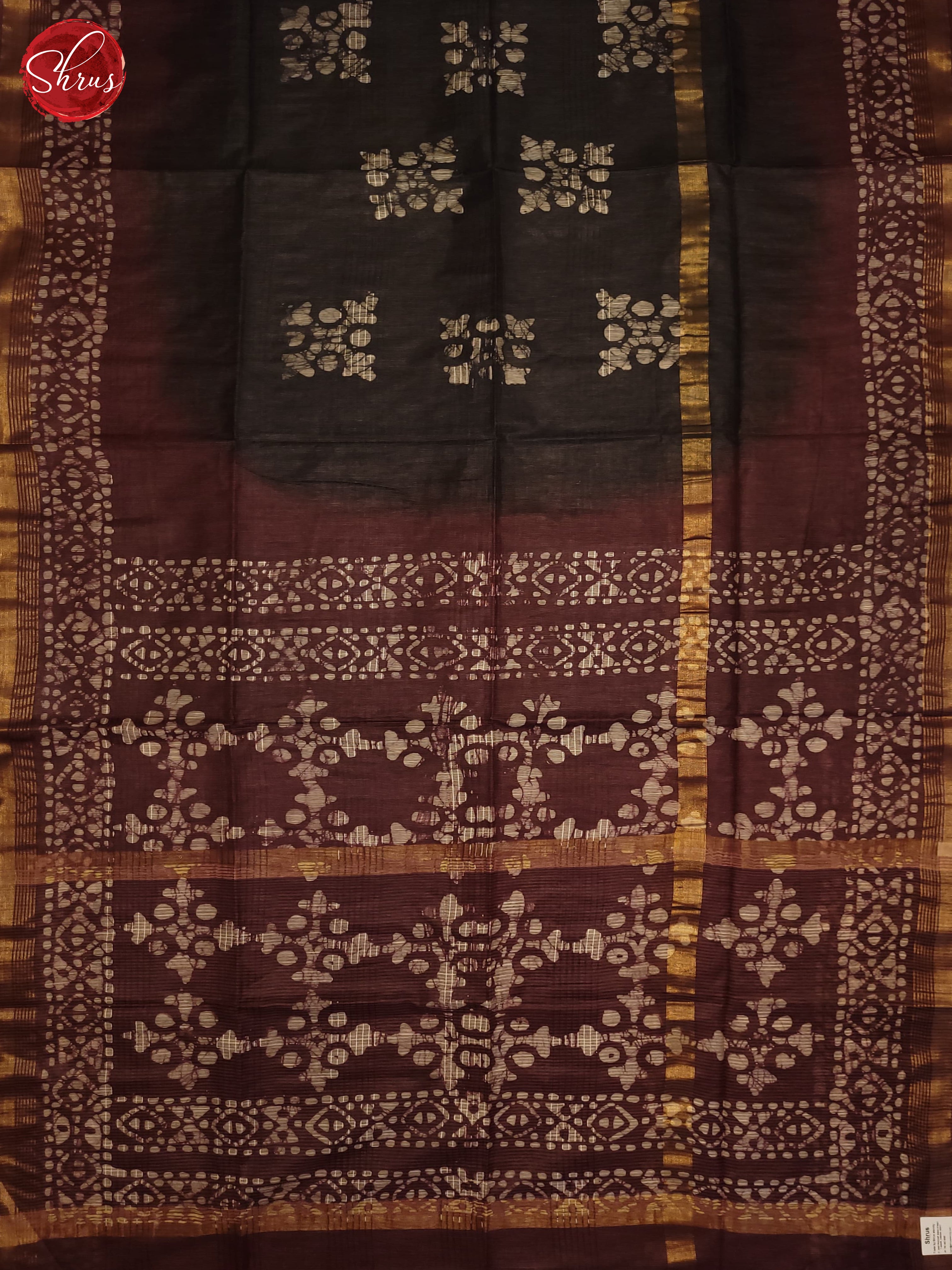 Black & Brown - Bhatik Saree - Shop on ShrusEternity.com