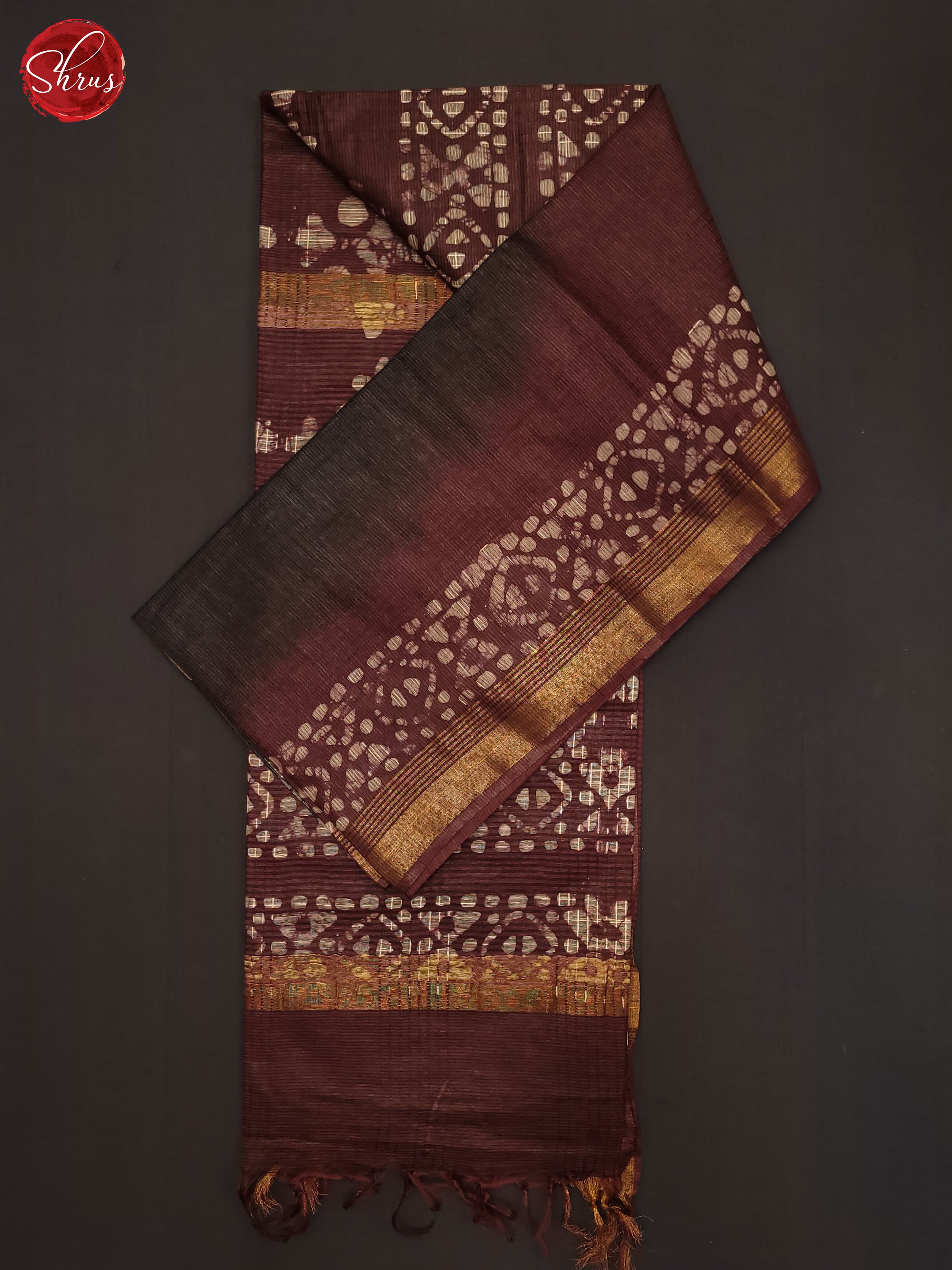 Black & Brown - Bhatik Saree - Shop on ShrusEternity.com