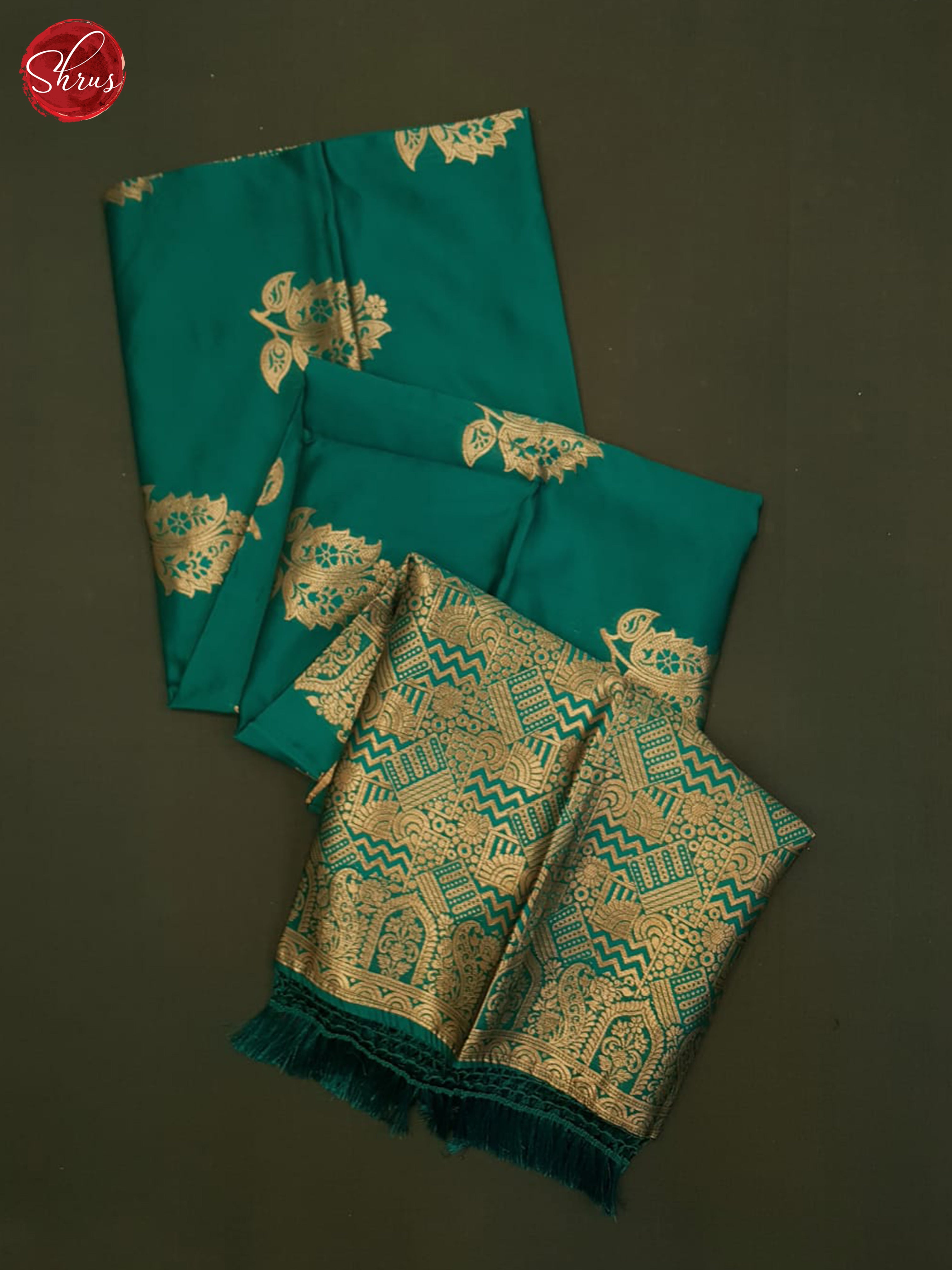 Peacock Green(single tone)-Semi soft silk saree - Shop on ShrusEternity.com