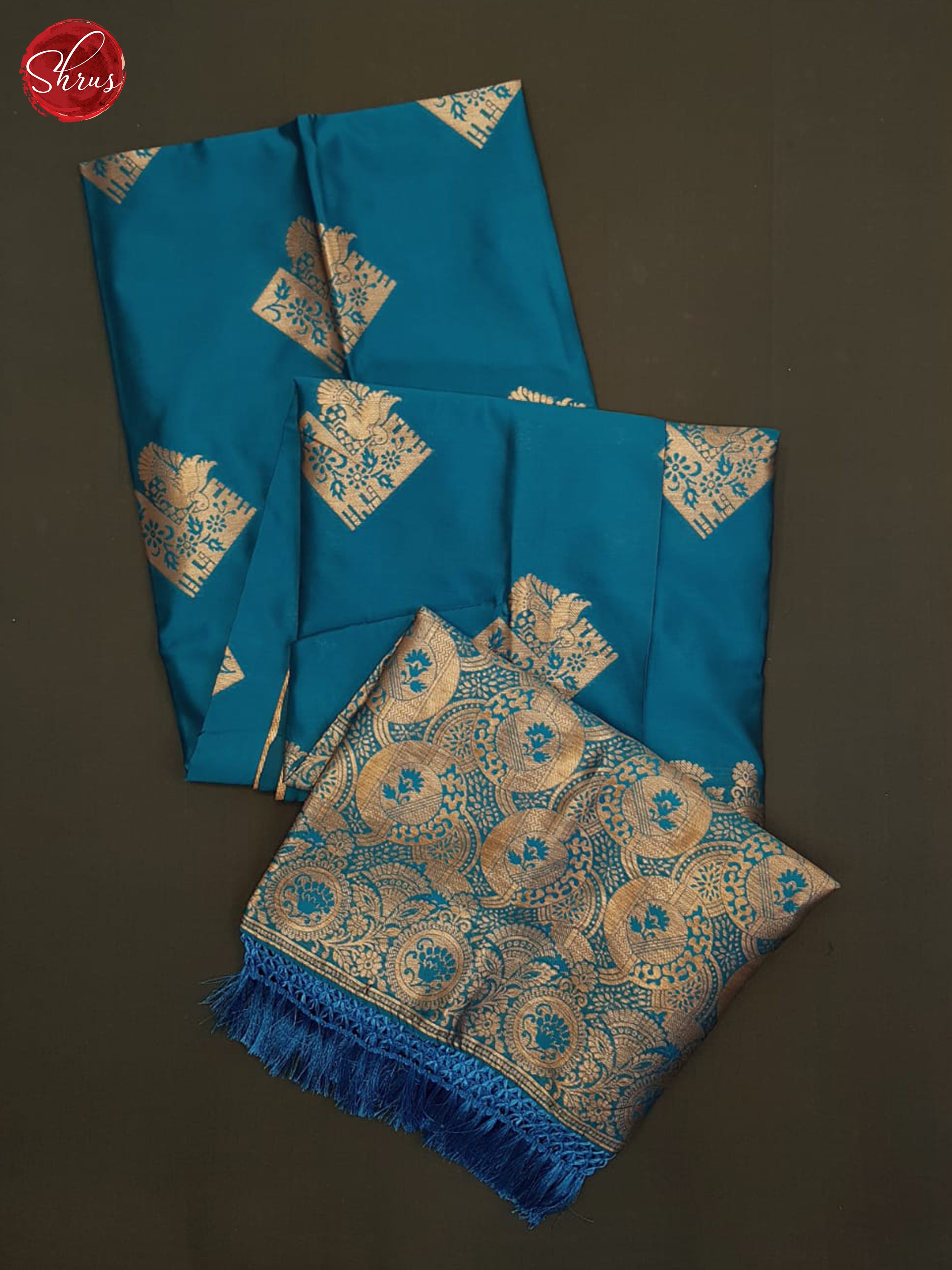 Blue(single tone)-Semi soft silk saree - Shop on ShrusEternity.com