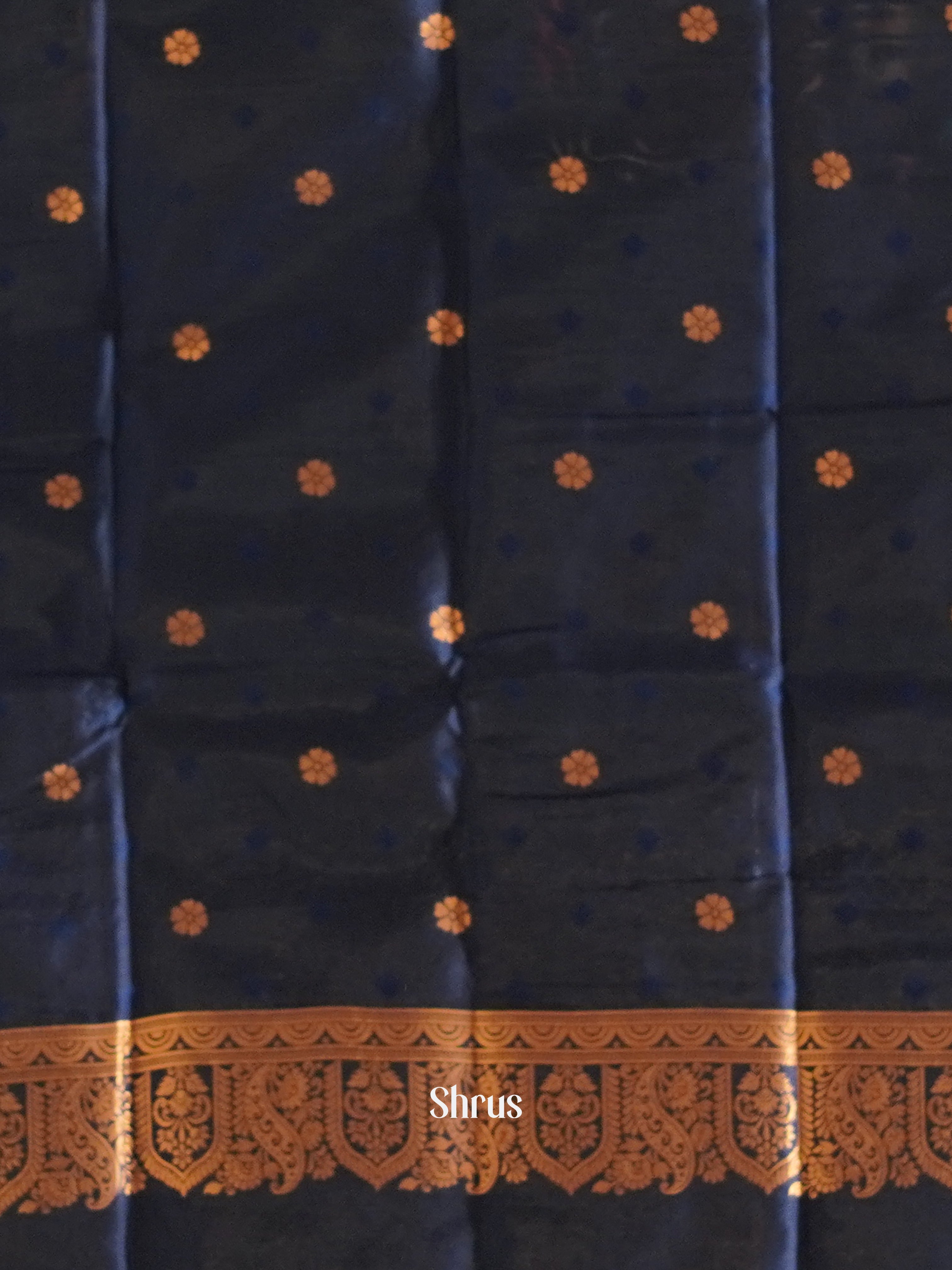 Blue(Single Tone) - Semi Softsilk Saree