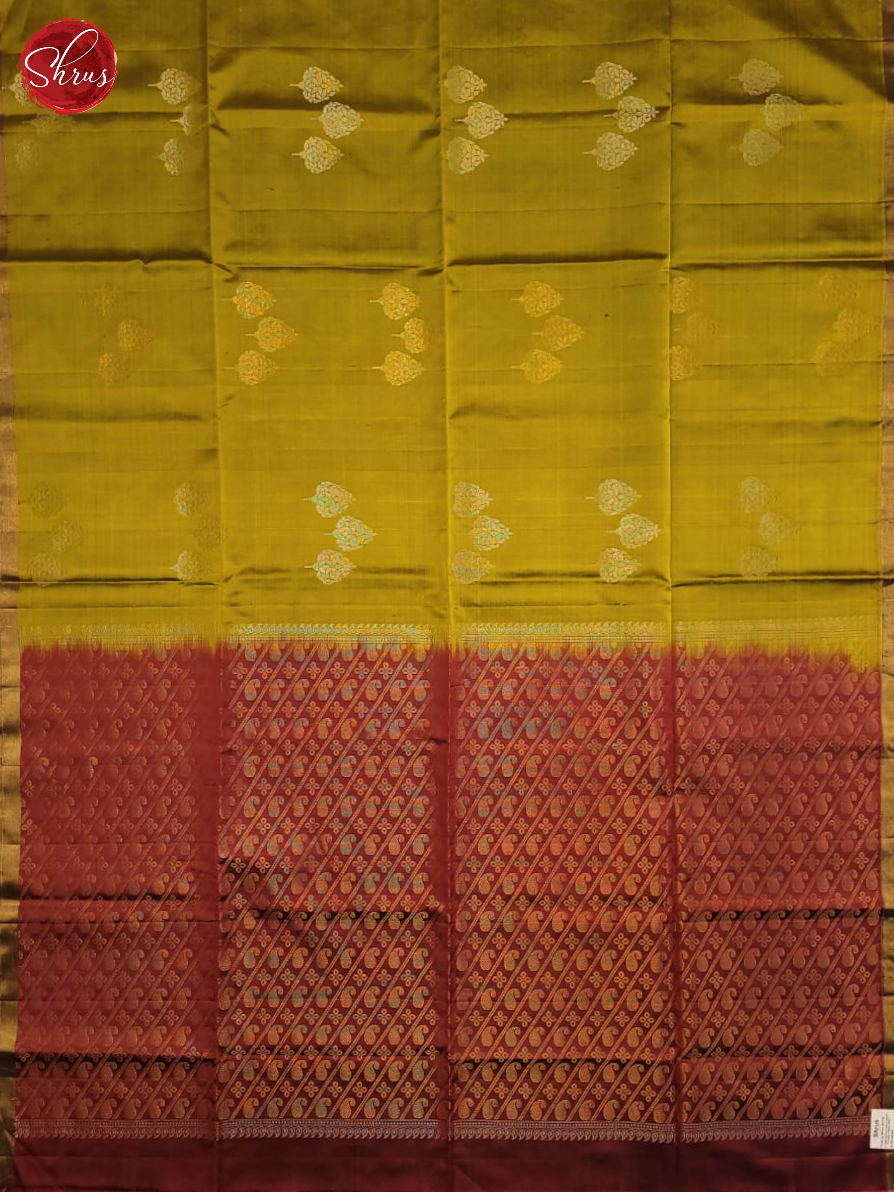 Green and maroon-Soft silk saree - Shop on ShrusEternity.com