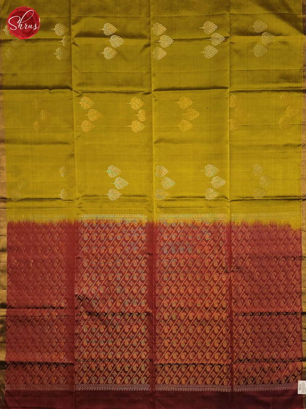 Green and maroon-Soft silk saree - Shop on ShrusEternity.com