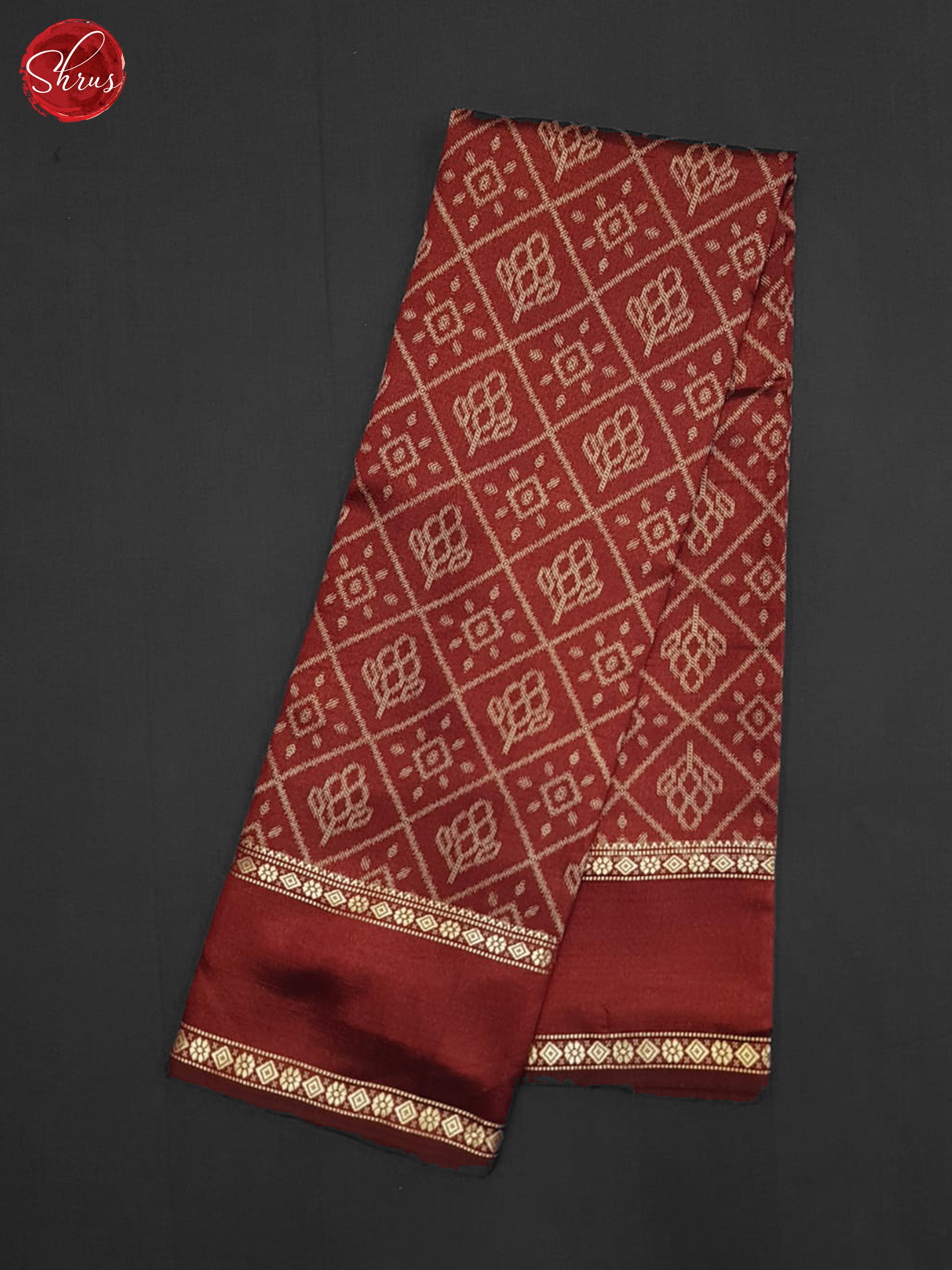 Maroon(single tone)-Semi Crepe Saree - Shop on ShrusEternity.com