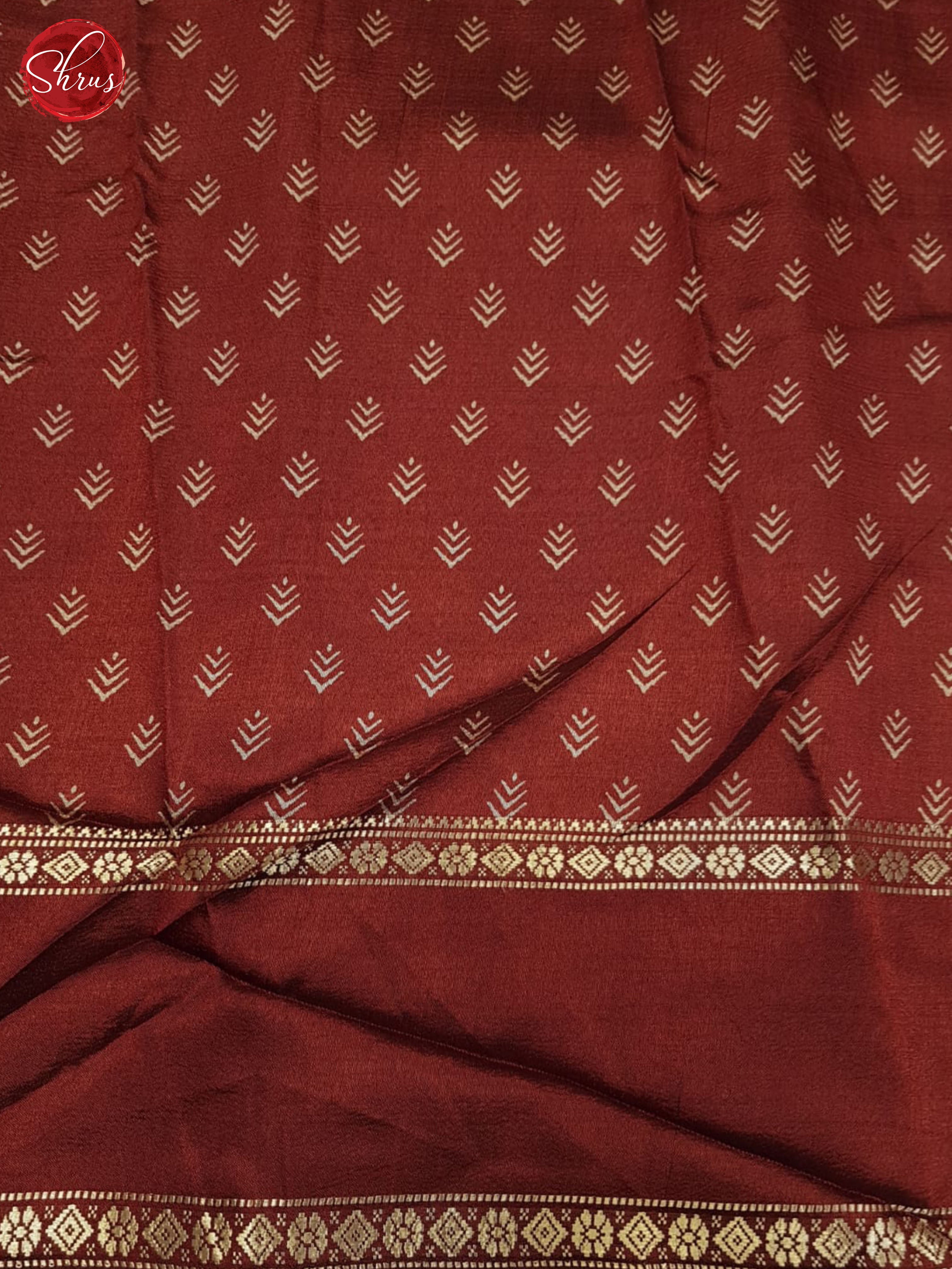 Maroon(single tone)-Semi Crepe Saree - Shop on ShrusEternity.com