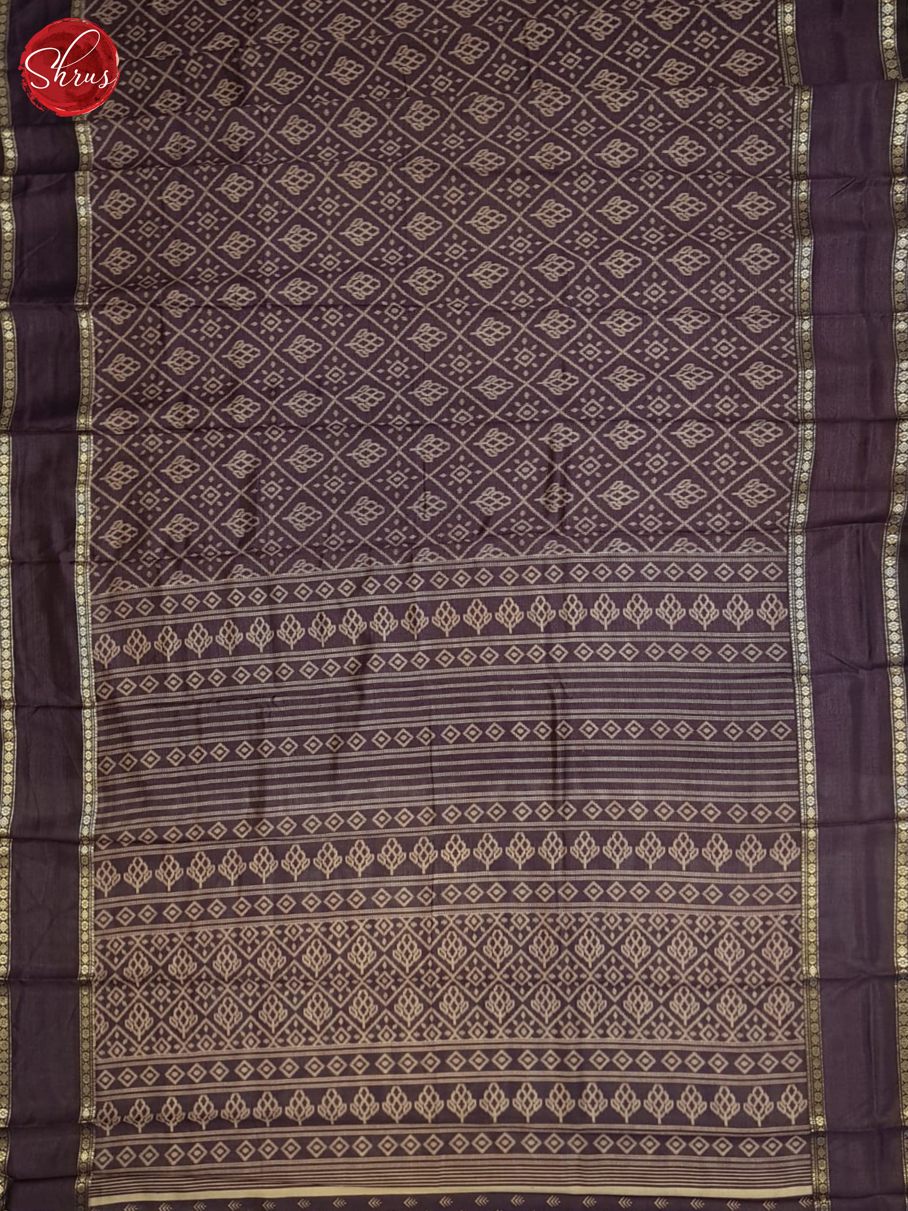 Jamun Fruit(Single tone) -Semi Crepe Saree - Shop on ShrusEternity.com